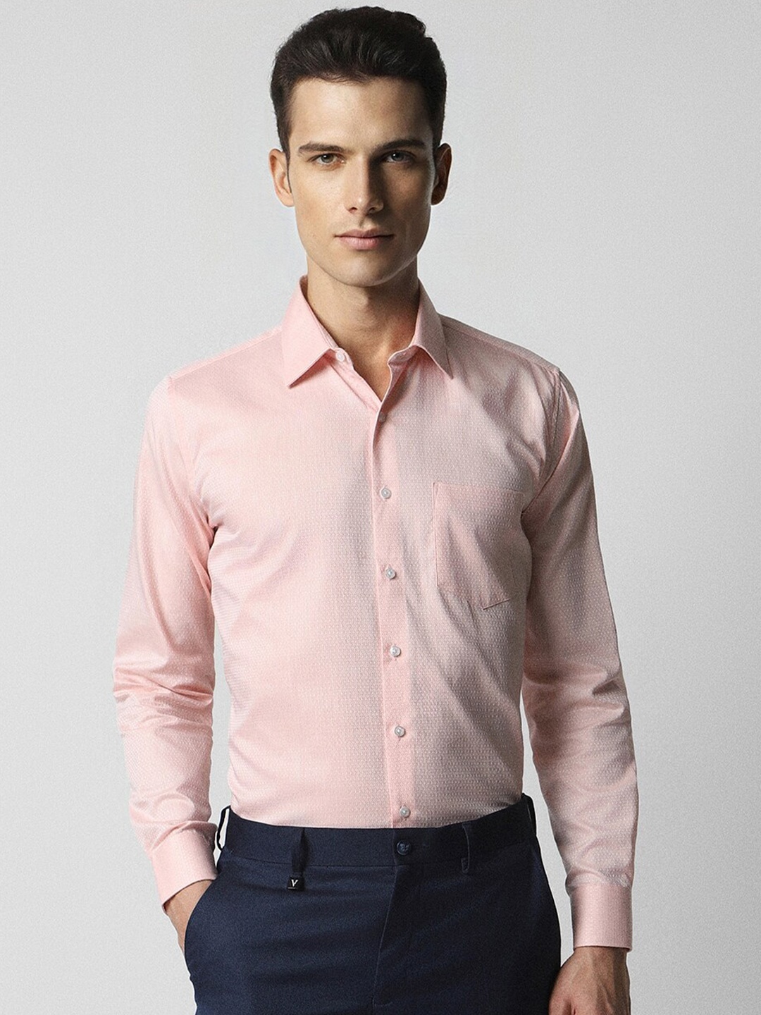 

Van Heusen Slim Fit Pure Cotton Formal Shirt, Pink