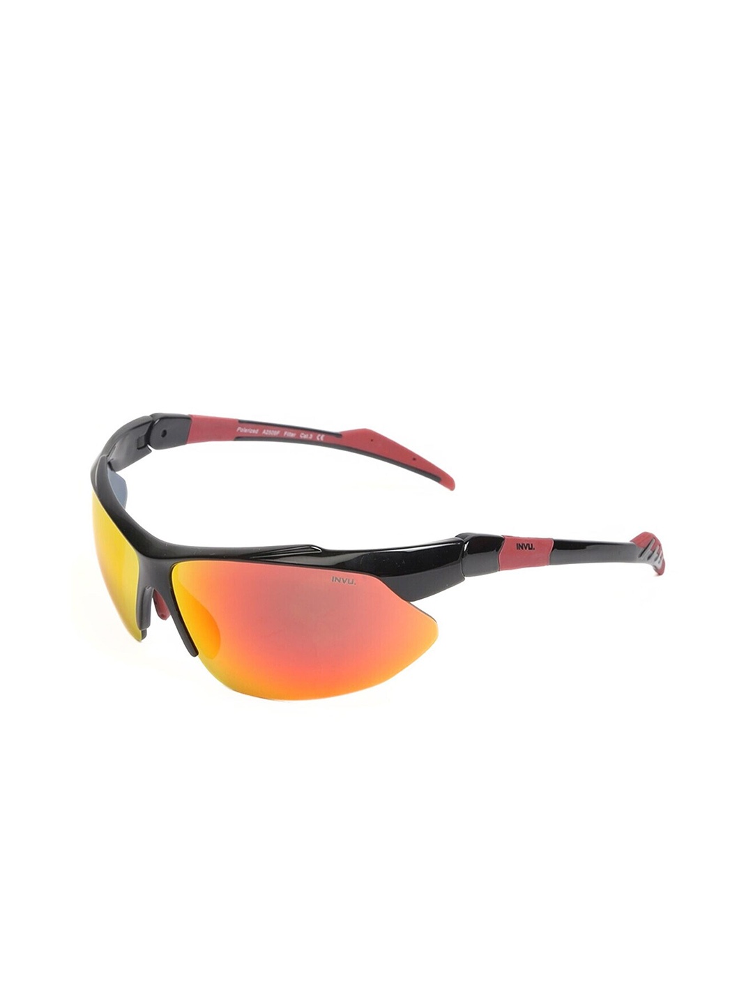 

INVU Unisex Sports Sunglasses with UV Protected Lens, Red