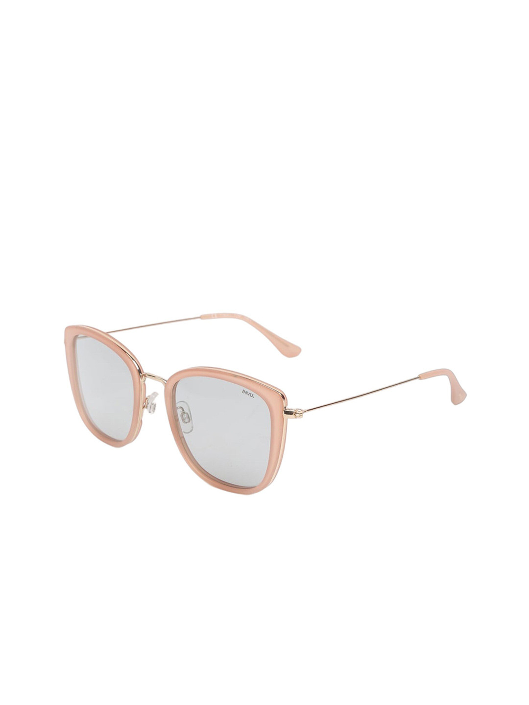 

INVU Unisex Rectangle Sunglasses with UV Protected Lens T1905C, Grey