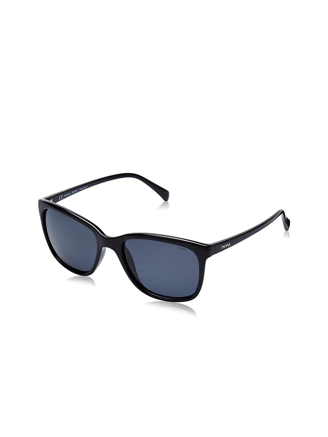 

INVU Unisex Square Sunglasses with UV Protected Lens E2602A, Black