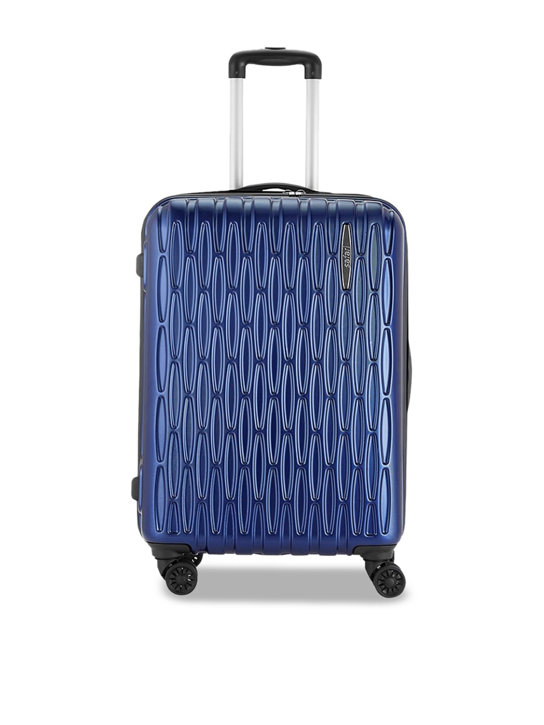 

Safari Twister Textured 360-Degree Rotation Hard-Sided Medium Trolley Bag- 68 cm, Blue