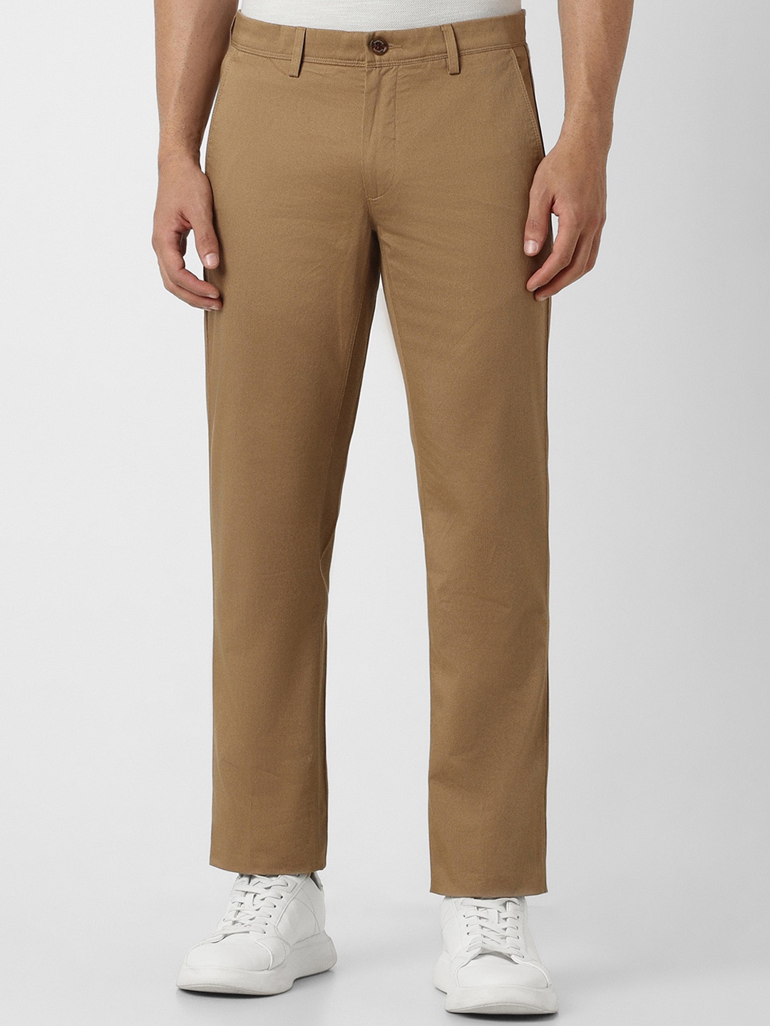 

Van Heusen Sport Men Slim Fit Pure Cotton Trousers, Brown