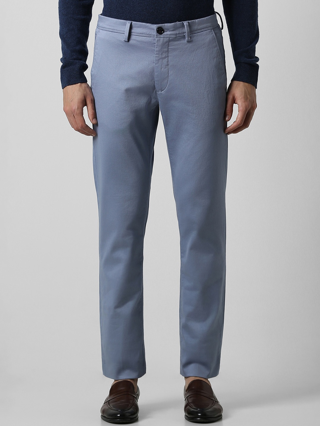 

Van Heusen Sport Men Slim Fit Formal Trousers, Blue