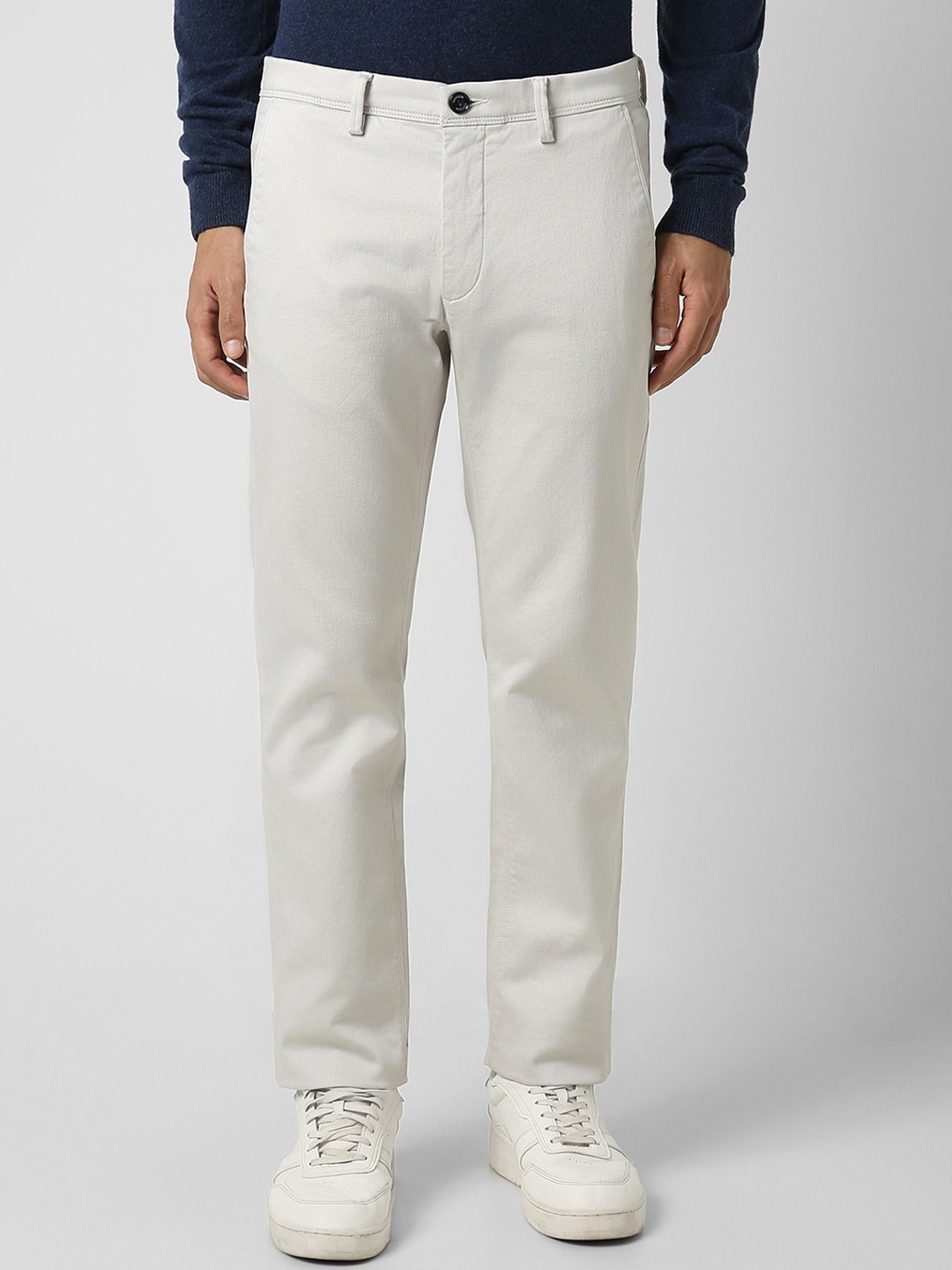 

Van Heusen Sport Men Slim Fit Mid-Rise Trousers, Grey