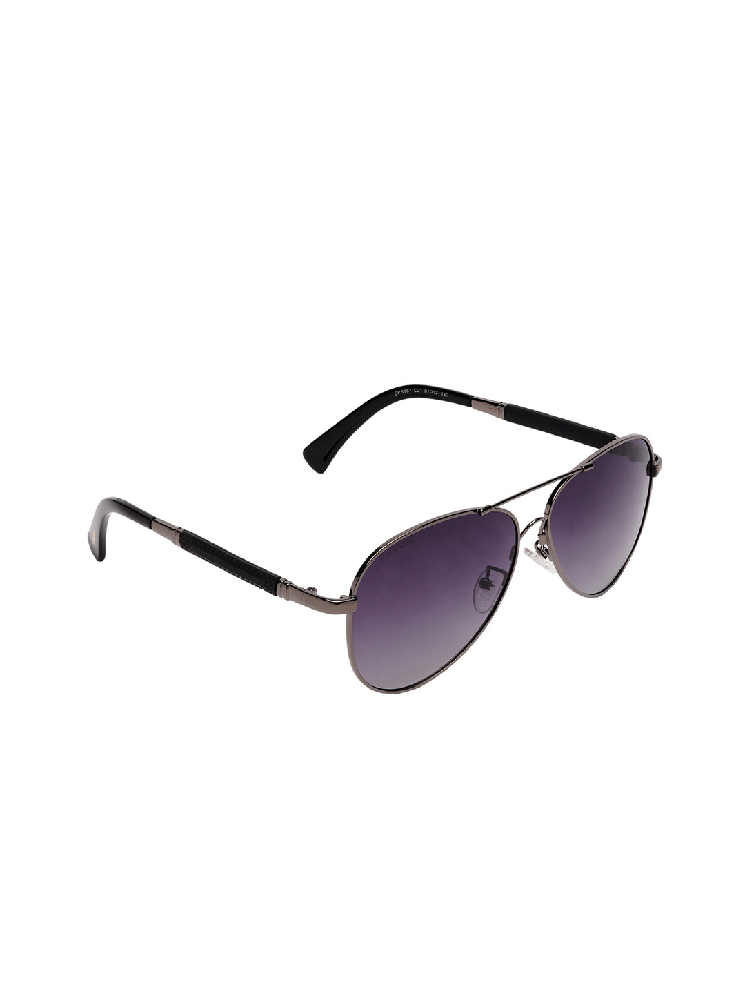 

Spartan Men Aviator Sunglasses With UV Protected Lens SPS187 C21, Black