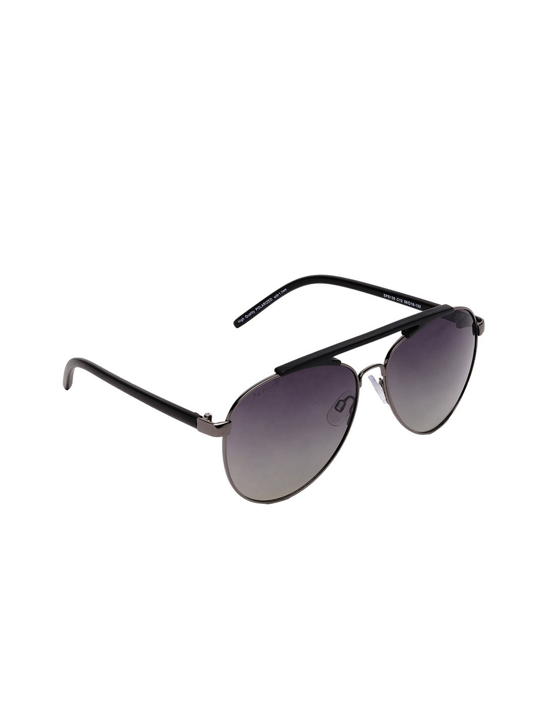 

Spartan Men Aviator Sunglasses With UV Protected Lens SPS139 C12, Black