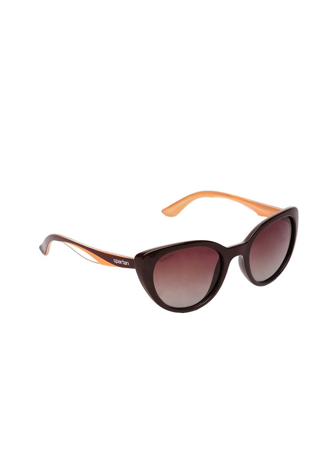 

Spartan Women Cateye Sunglass With Polarised Lens SPS153 C31, Brown