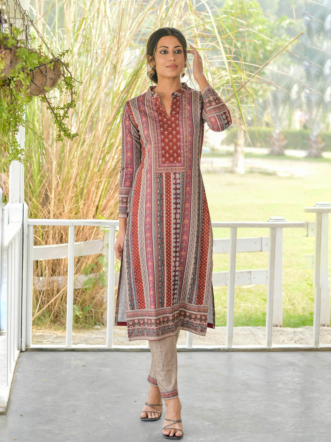 

Idhu Women Ethnic Motifs Printed Kurta, Multi