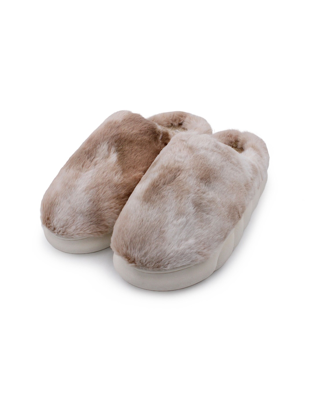 

JENNA Women Self Design Warm Fur Room Slippers, Beige