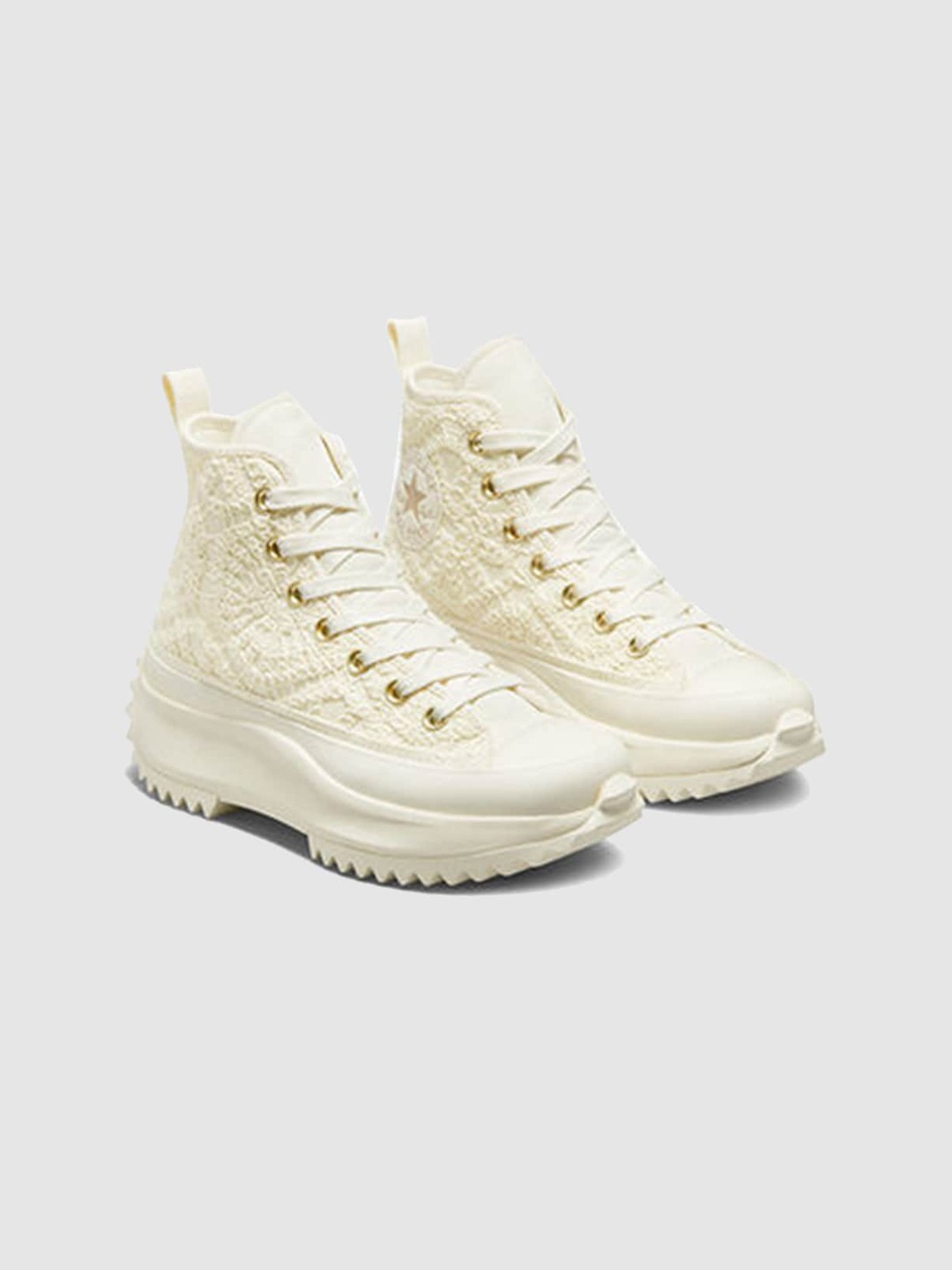 

Converse Women Run Star Hike Platform Daisy Cord High Top Sneakers, Beige