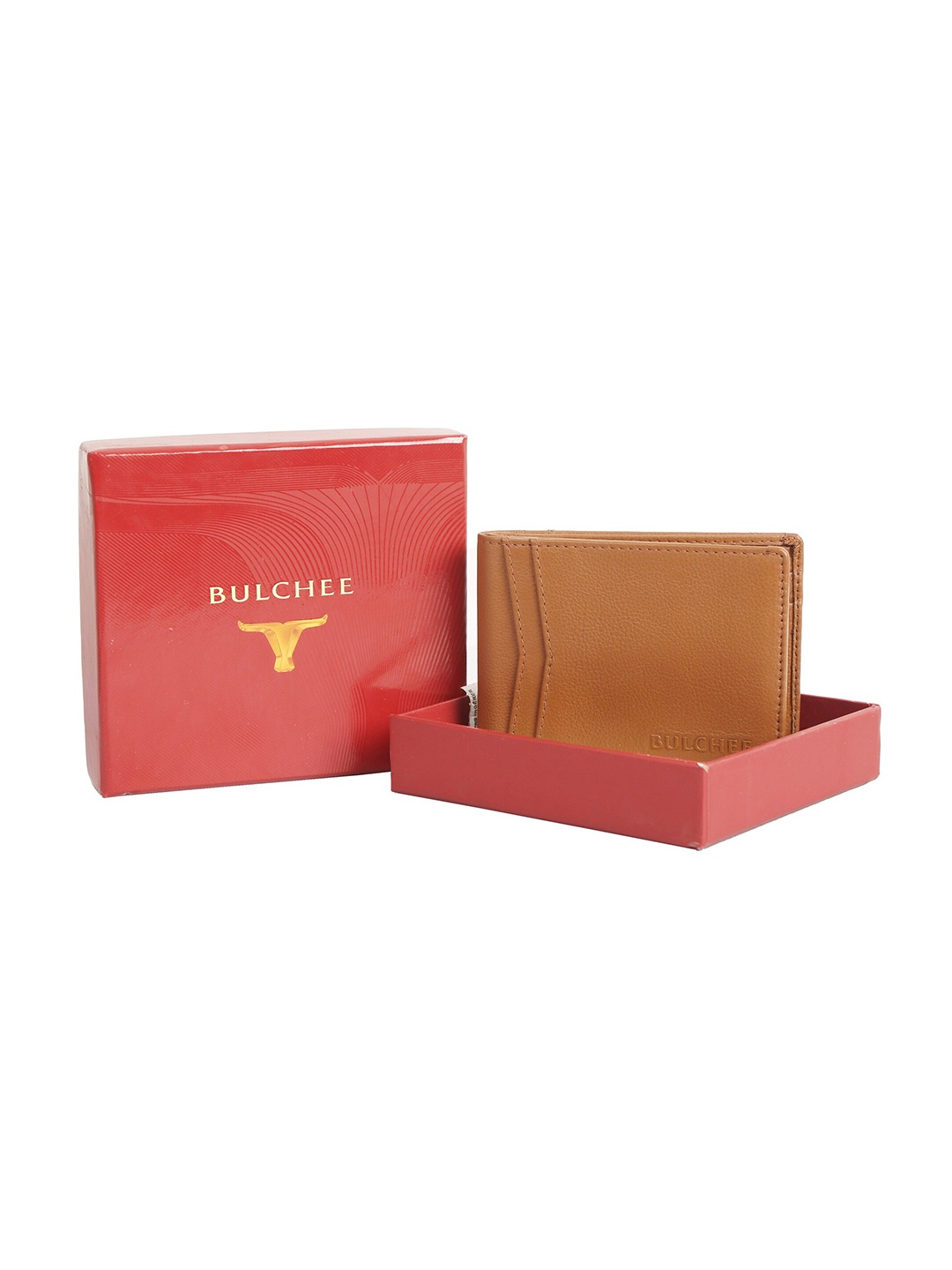 

BULCHEE Men Two Fold Leather Wallet, Tan