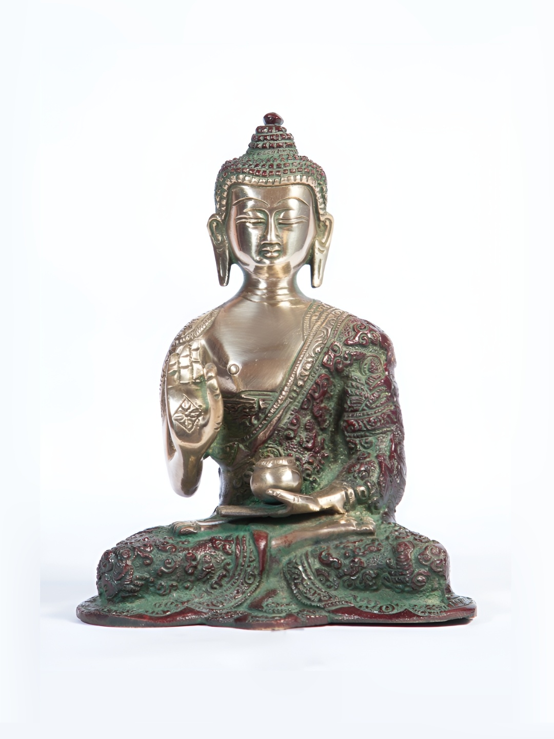 

Arihant Craft Gold-Toned Brass Lord Buddha Small Showpiece