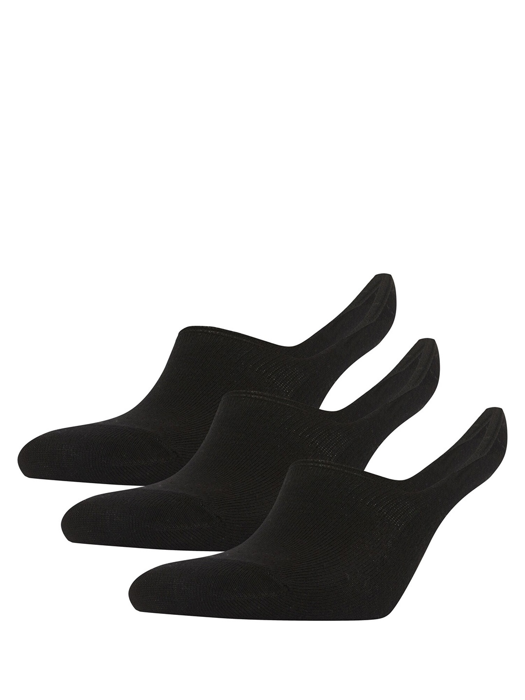 

DeFacto Men Pack Of 3 Shoe-Liner Socks, Black