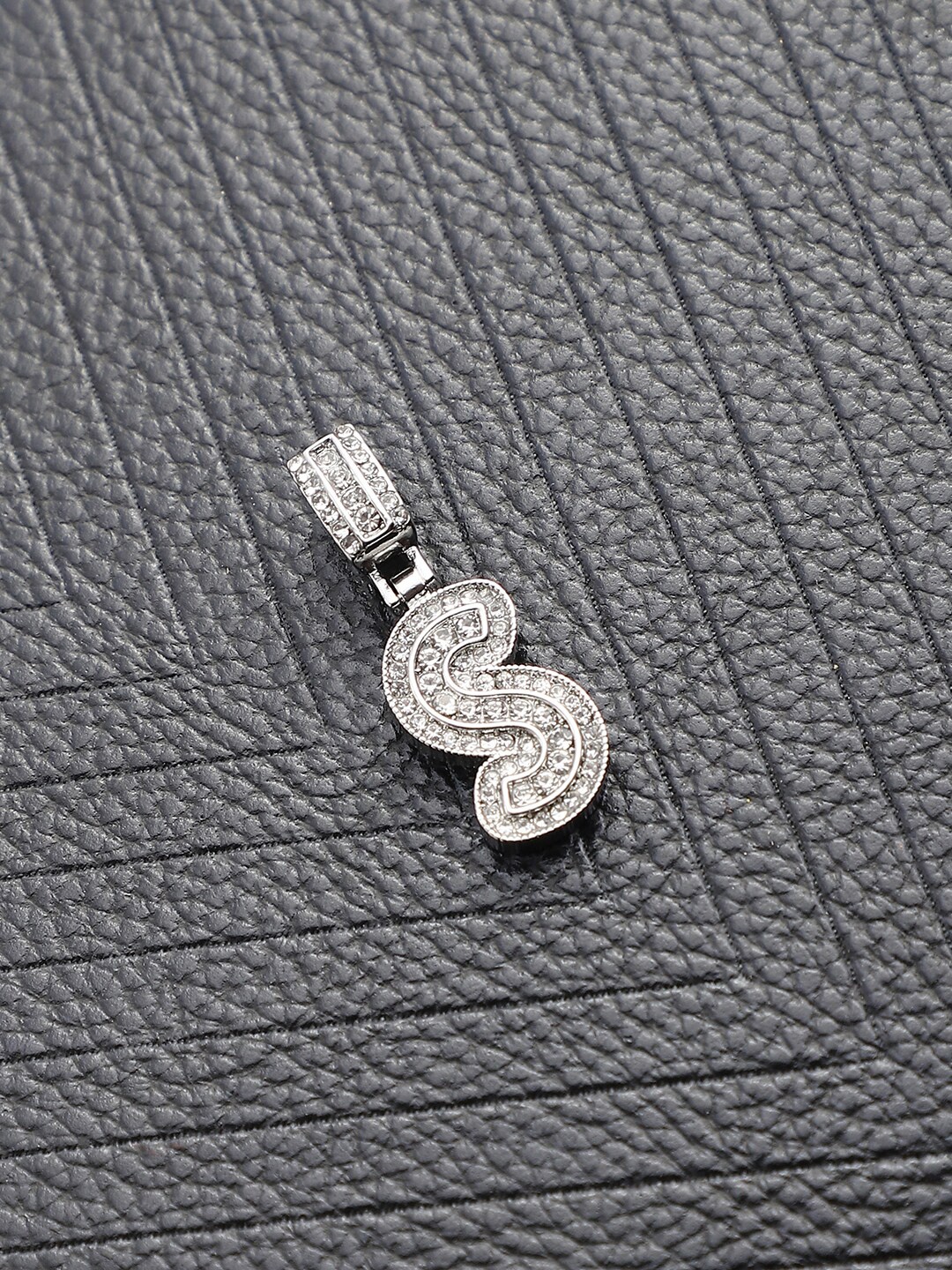

French Accent Silver-Plated Alphabet Pendant