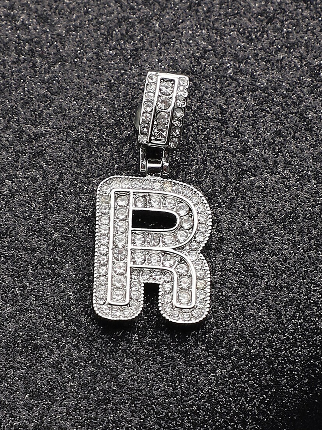 

French Accent Silver-Plated Alphabet Pendant