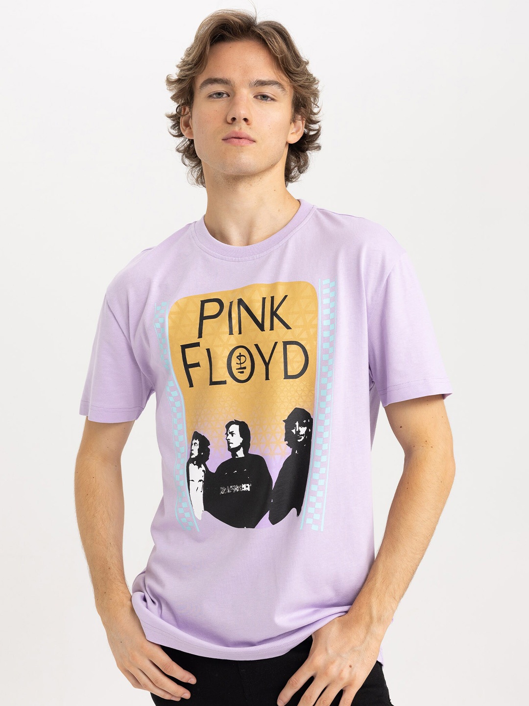 

DeFacto Typography Printed Pure Cotton T-shirt, Pink