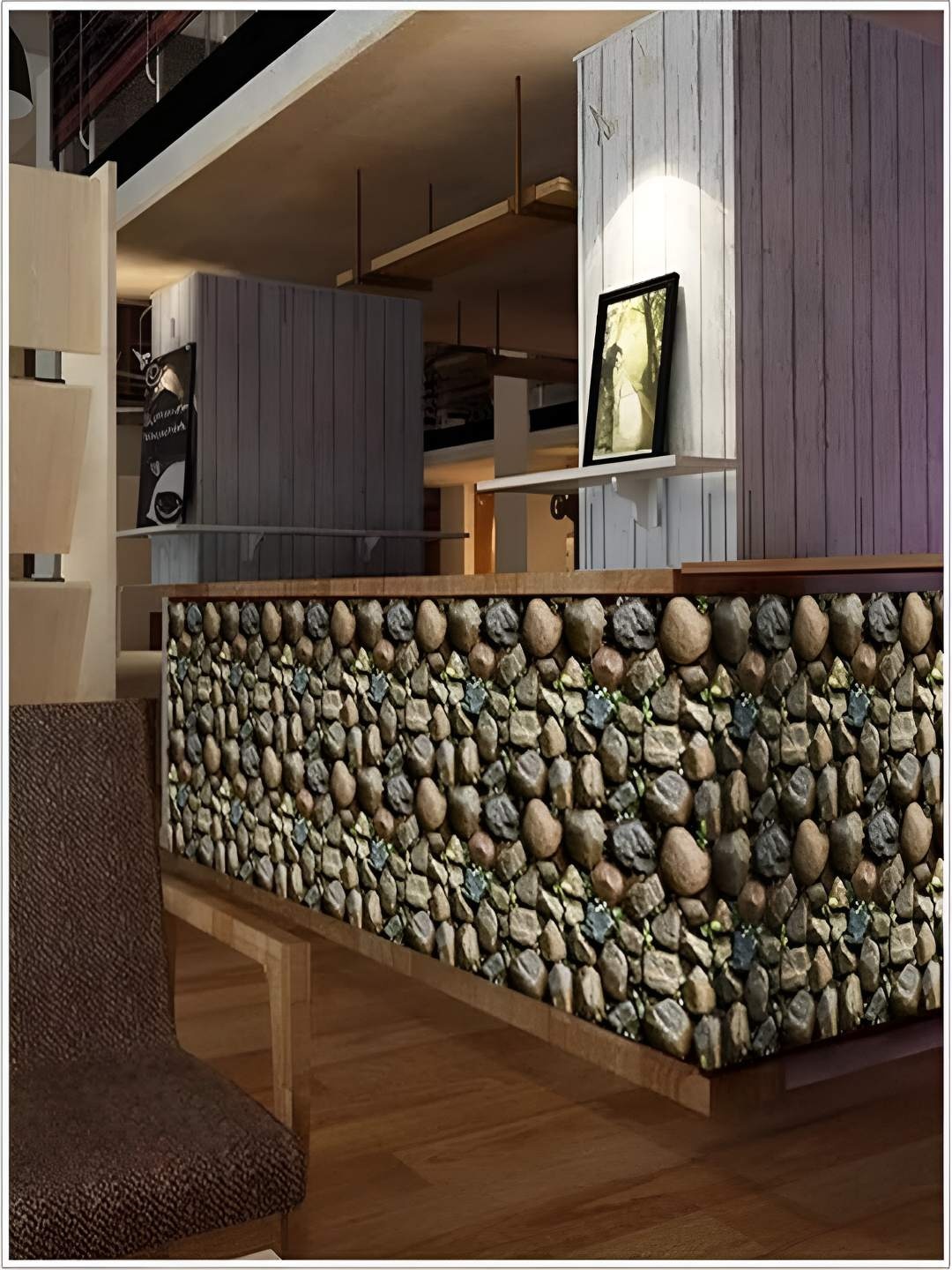 

Univocean Beige & Grey 3D Big Stone Peel & Stick HD Wallpaper