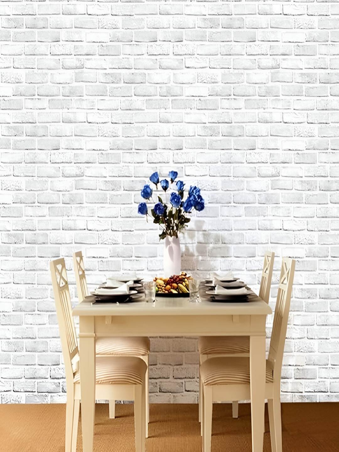

Univocean White 3D Pattern Brick Self Adhesive Wallpaper