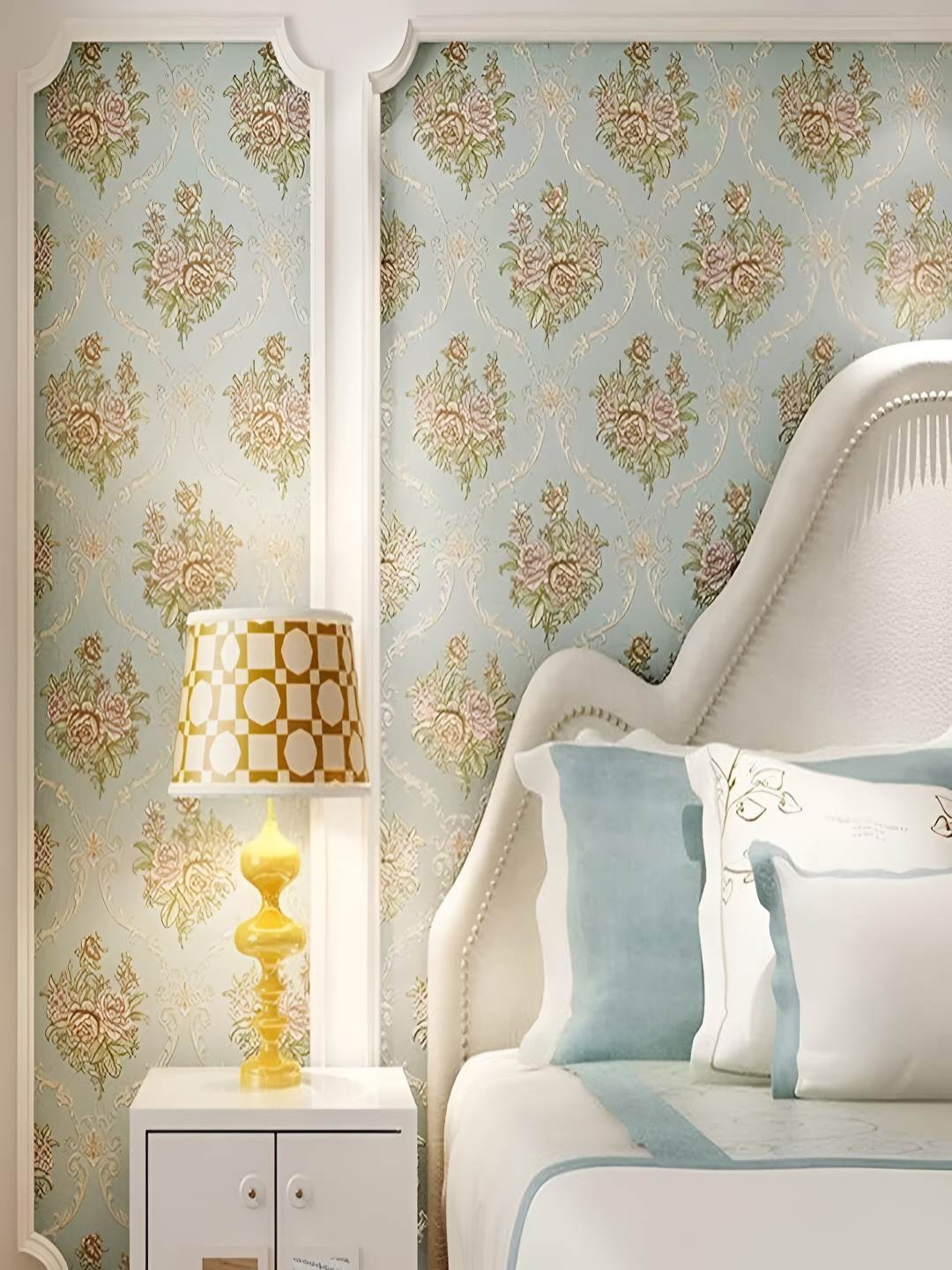 

Univocean Pink & Beige Realistic Floral Self Adhesive Wallpaper