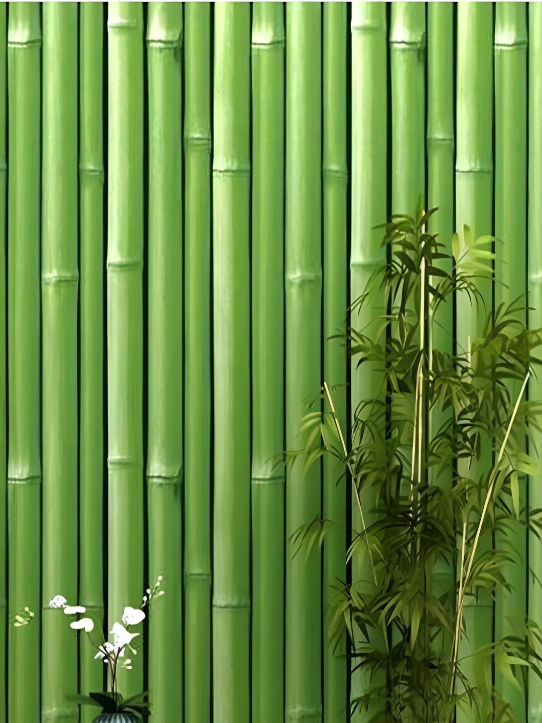 

Univocean Green Bamboo Pattern Peel & Stick Waterproof 3D Wallpaper