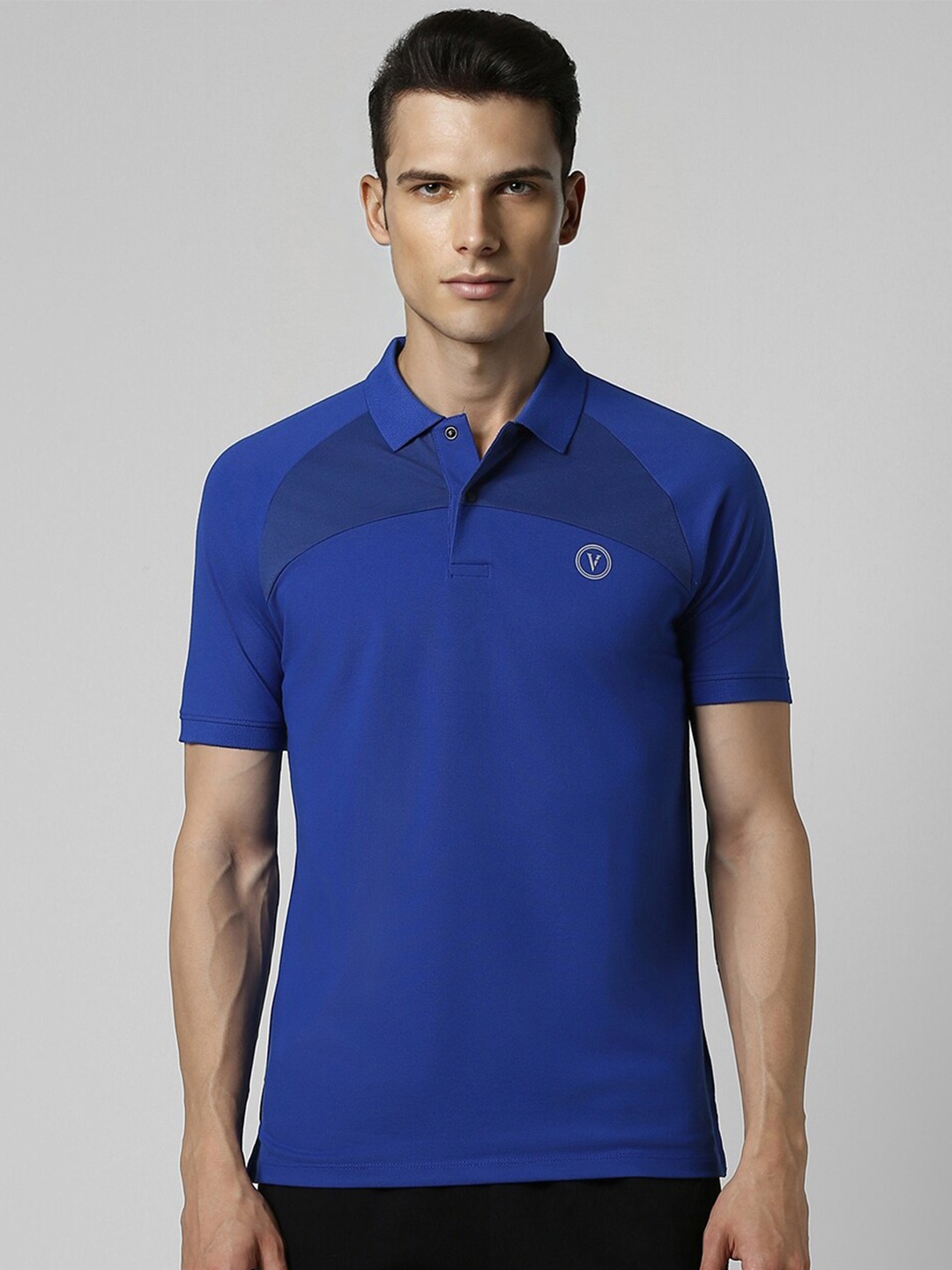 

Van Heusen Flex Polo Collar Cotton T-shirt, Blue