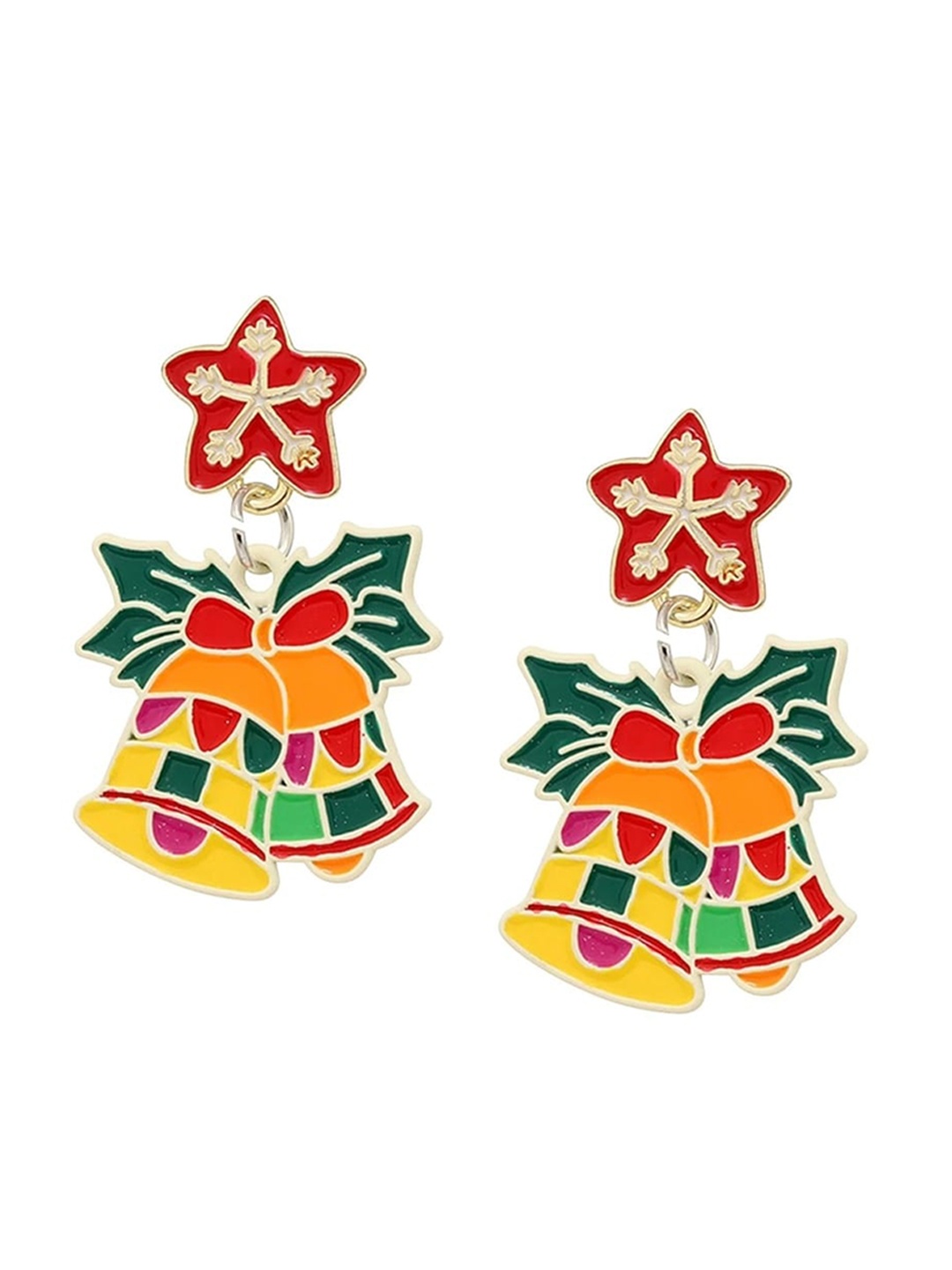 

EL REGALO Christmas Contemporary Drop Earrings, Yellow
