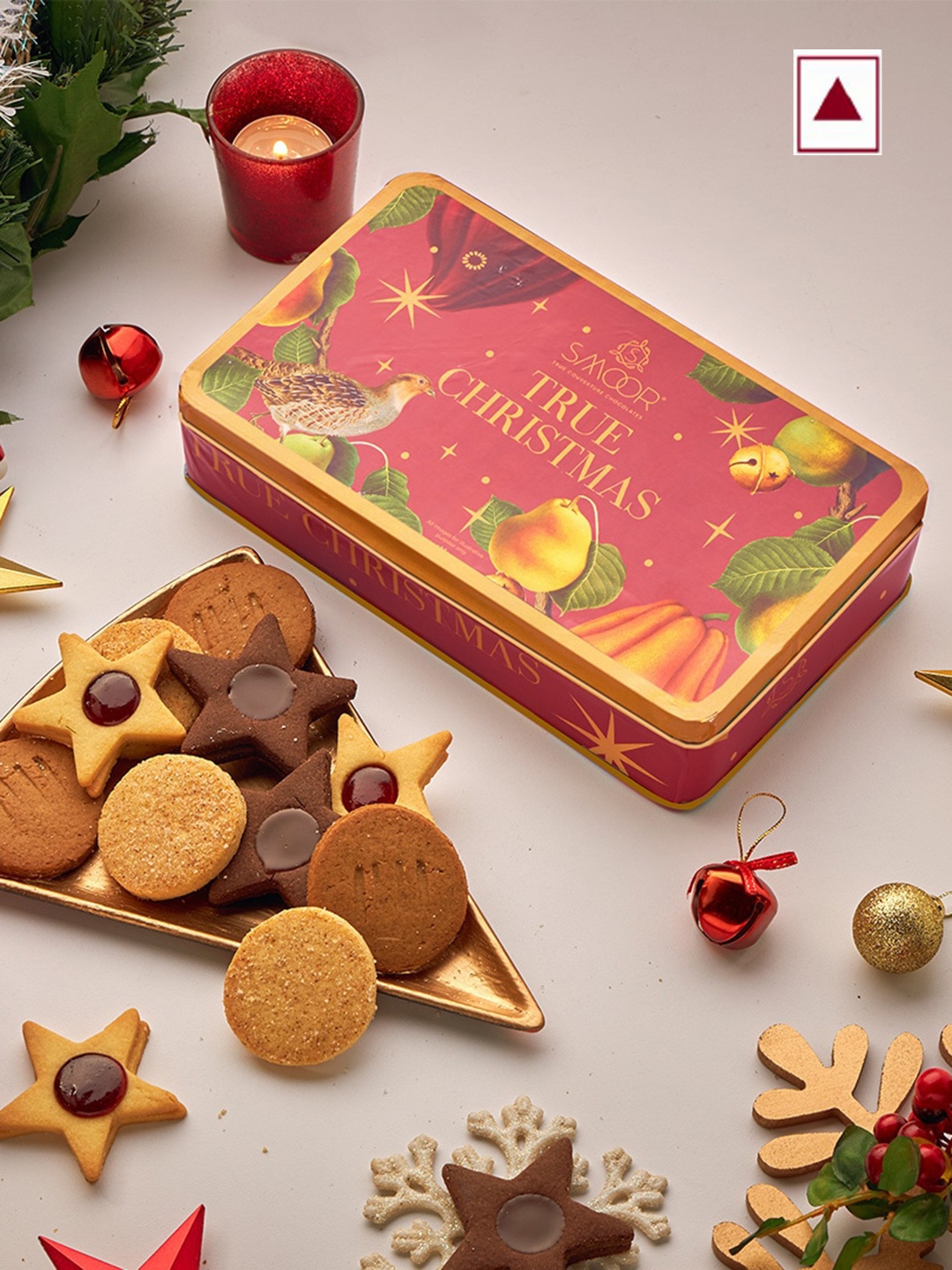 

SMOOR Christmas Assorted Cookies, Maroon