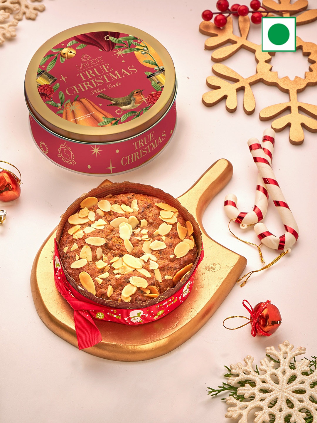 

SMOOR Christmas Plum Cake 250g, Maroon