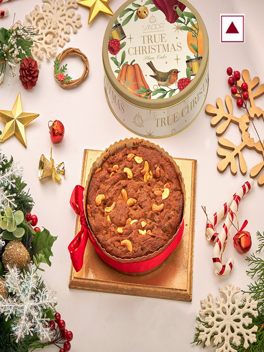 

SMOOR Christmas Plum Cake 750g, Beige