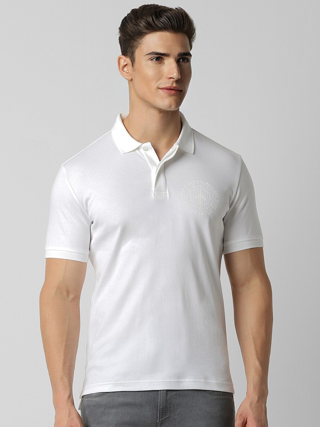 

Van Heusen Sport Polo Collar Pure Cotton T-shirt, White