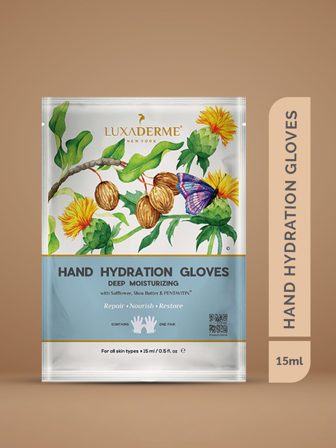 

LuxaDerme Hand Hydration Gloves For Deep Moisturizing - 15ml, White