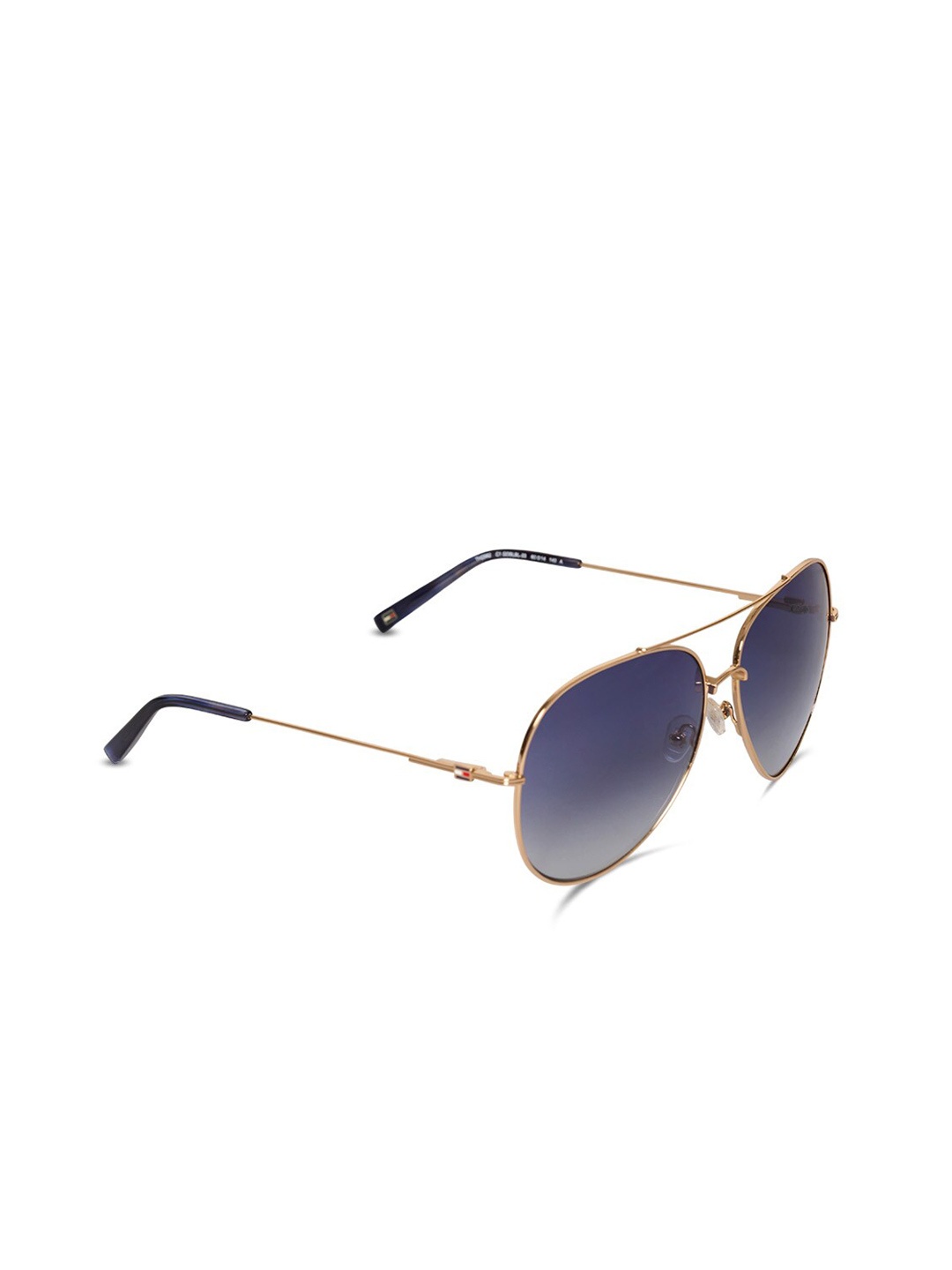 

Tommy Hilfiger Men Aviator Sunglasses With UV Protected Lens TH 2582 C1 Gdblbl-33 60 S, Blue