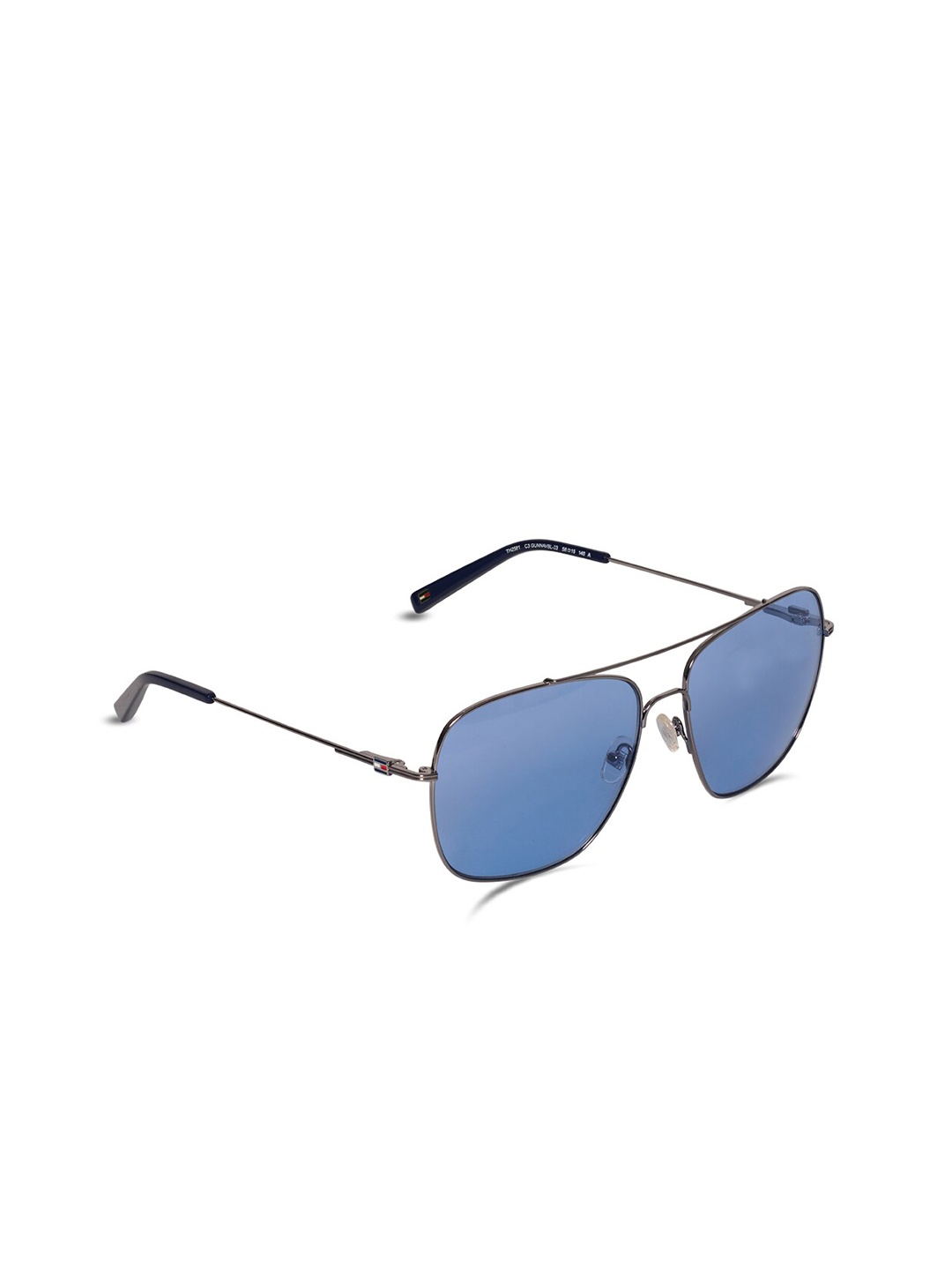 

Tommy Hilfiger Men Square Sunglasses With UV Protected Lens TH 2581 C3 Gunnavbl-33 58 S, Blue