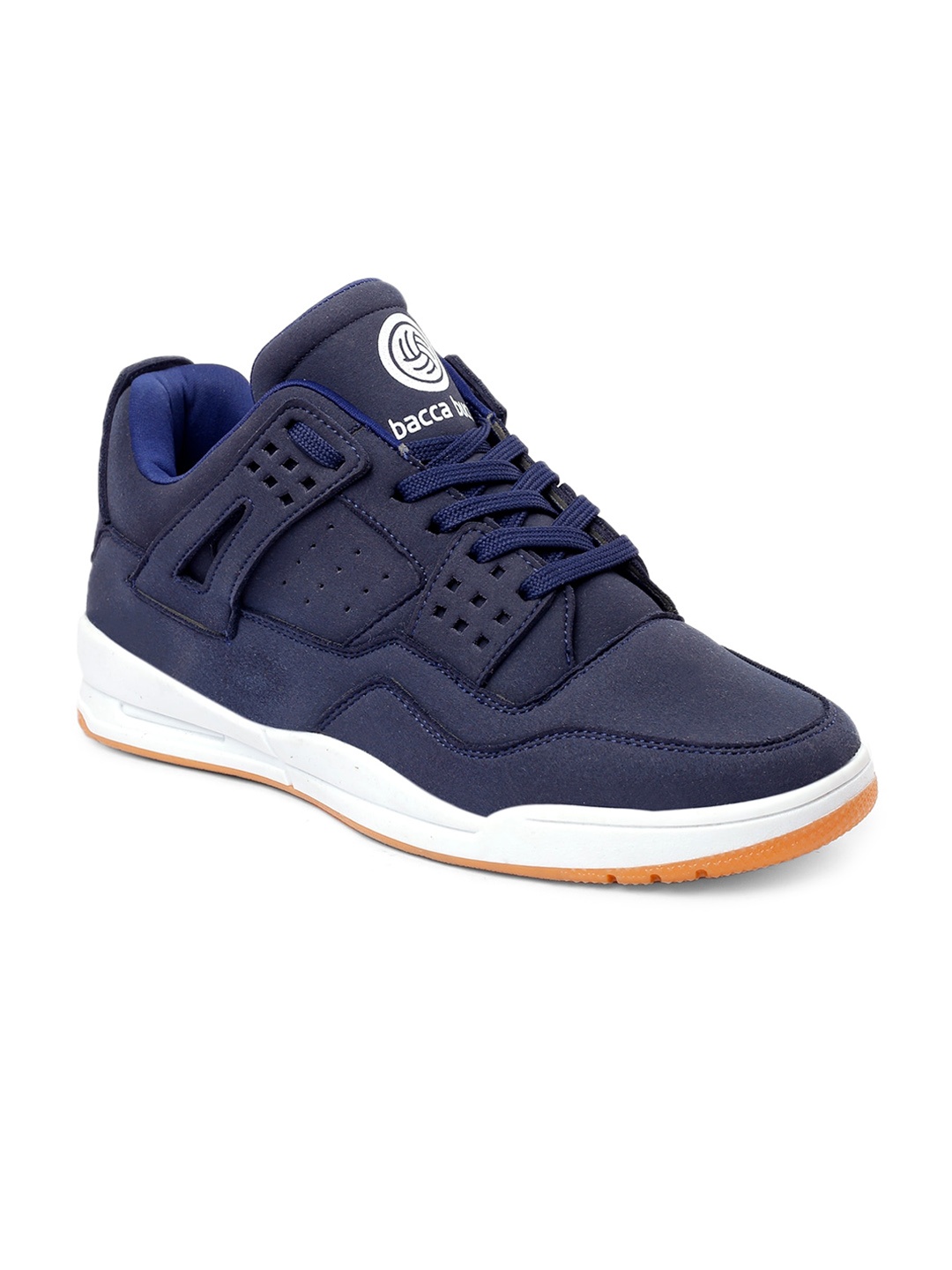

bacca bucci Men ULTRAFORCE Perforated Lightweight Suede Sneakers, Navy blue