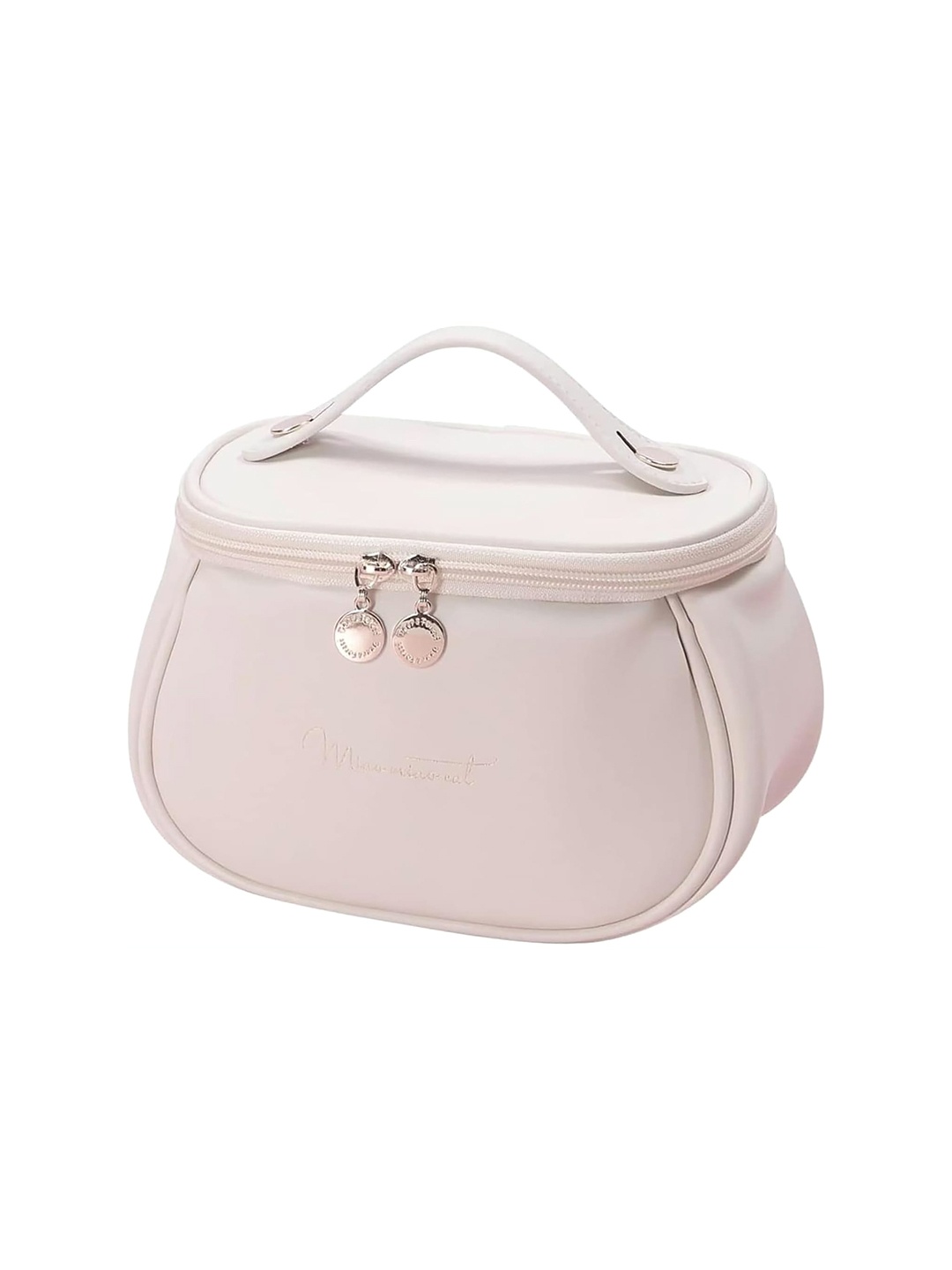 

HOUSE OF QUIRK White Durable Travel Makeup Storage Bag