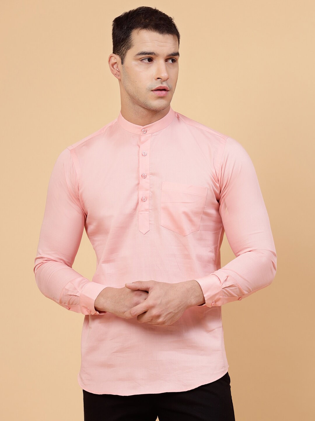 

JADEBERRY Standard Cotton Casual Shirt, Pink