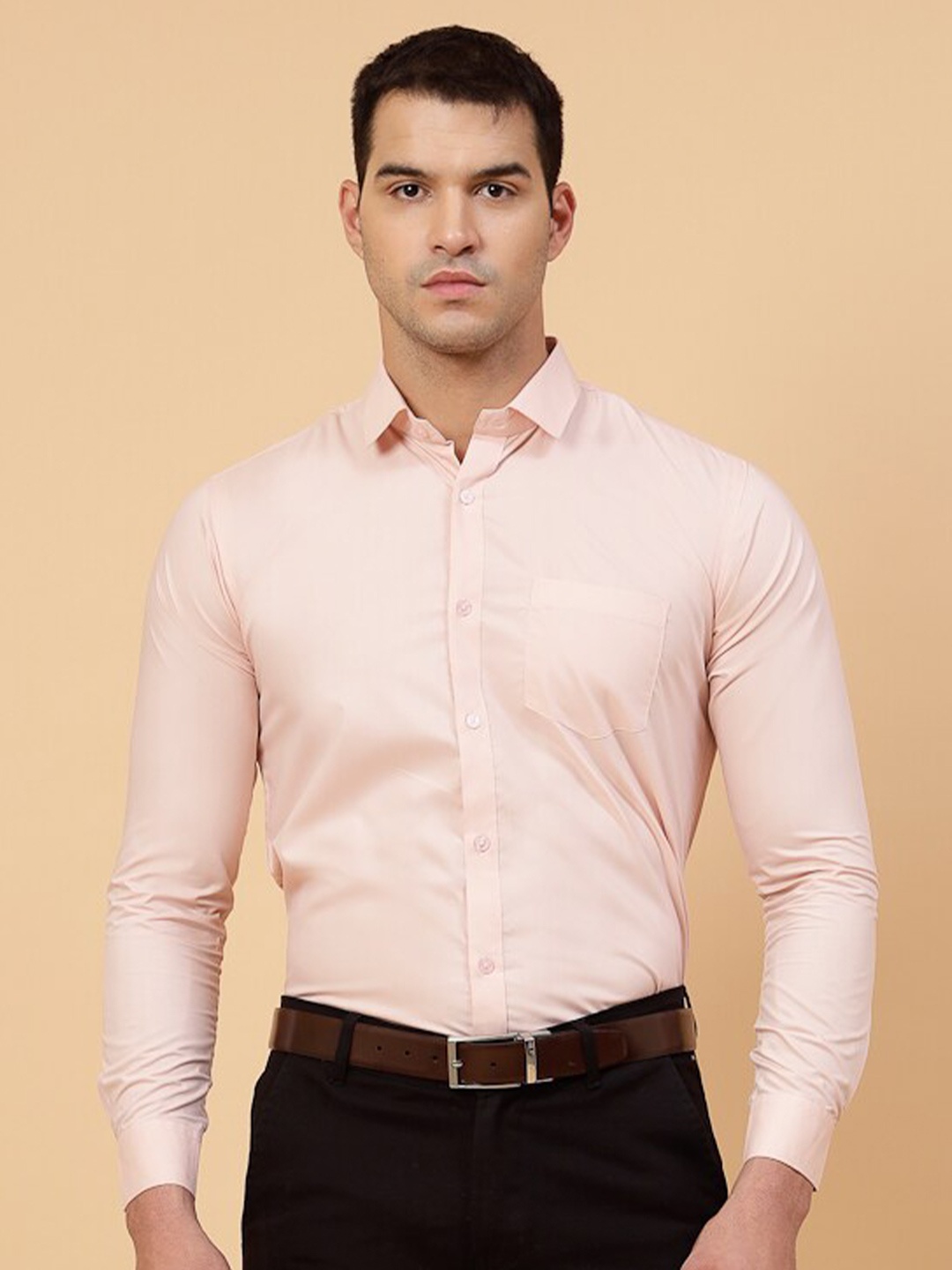 

JADEBERRY Standard Cotton Formal Shirt, Pink