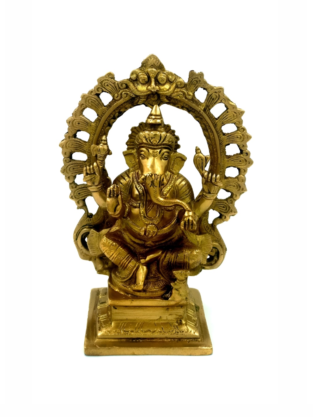 

Arihant Craft Yellow & Gold-Toned Brass Small Idol Showpiece