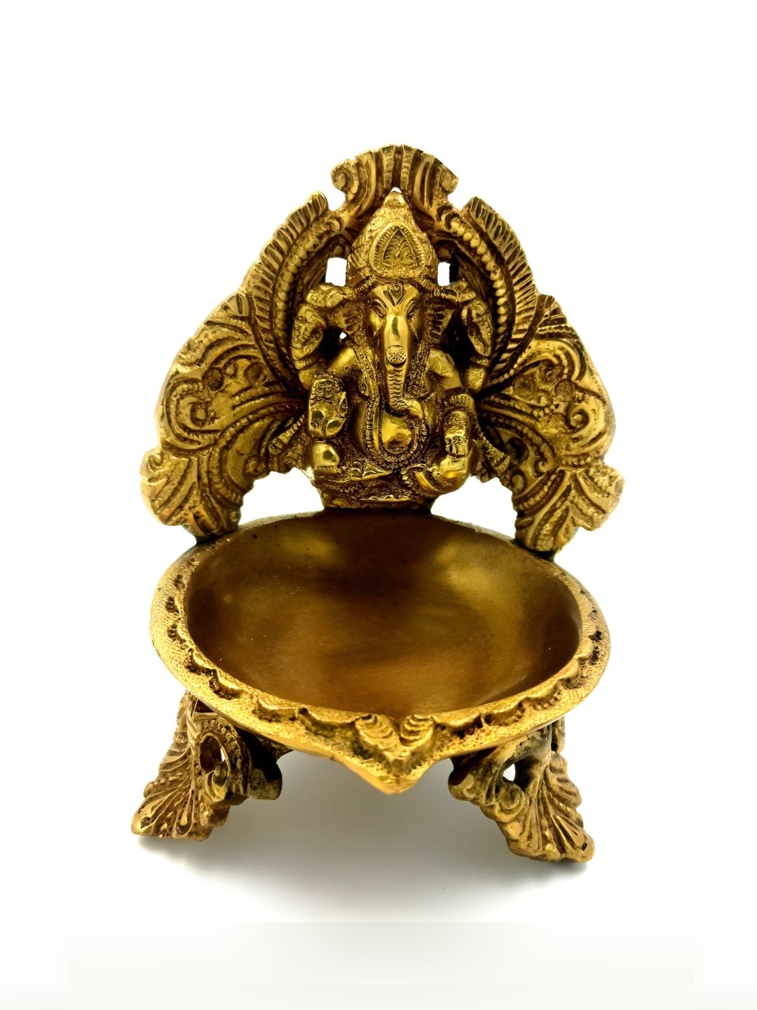 

Arihant Craft Yellow & Gold-Toned Brass Small Idol Showpiece