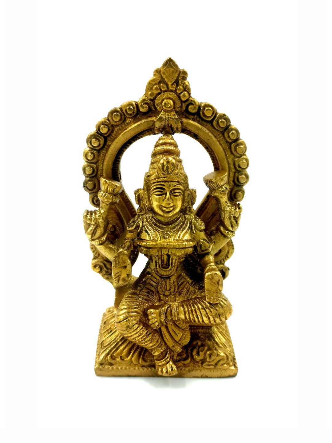 

Arihant Craft Gold toned Goddess Lakshmi Brass Showpiece