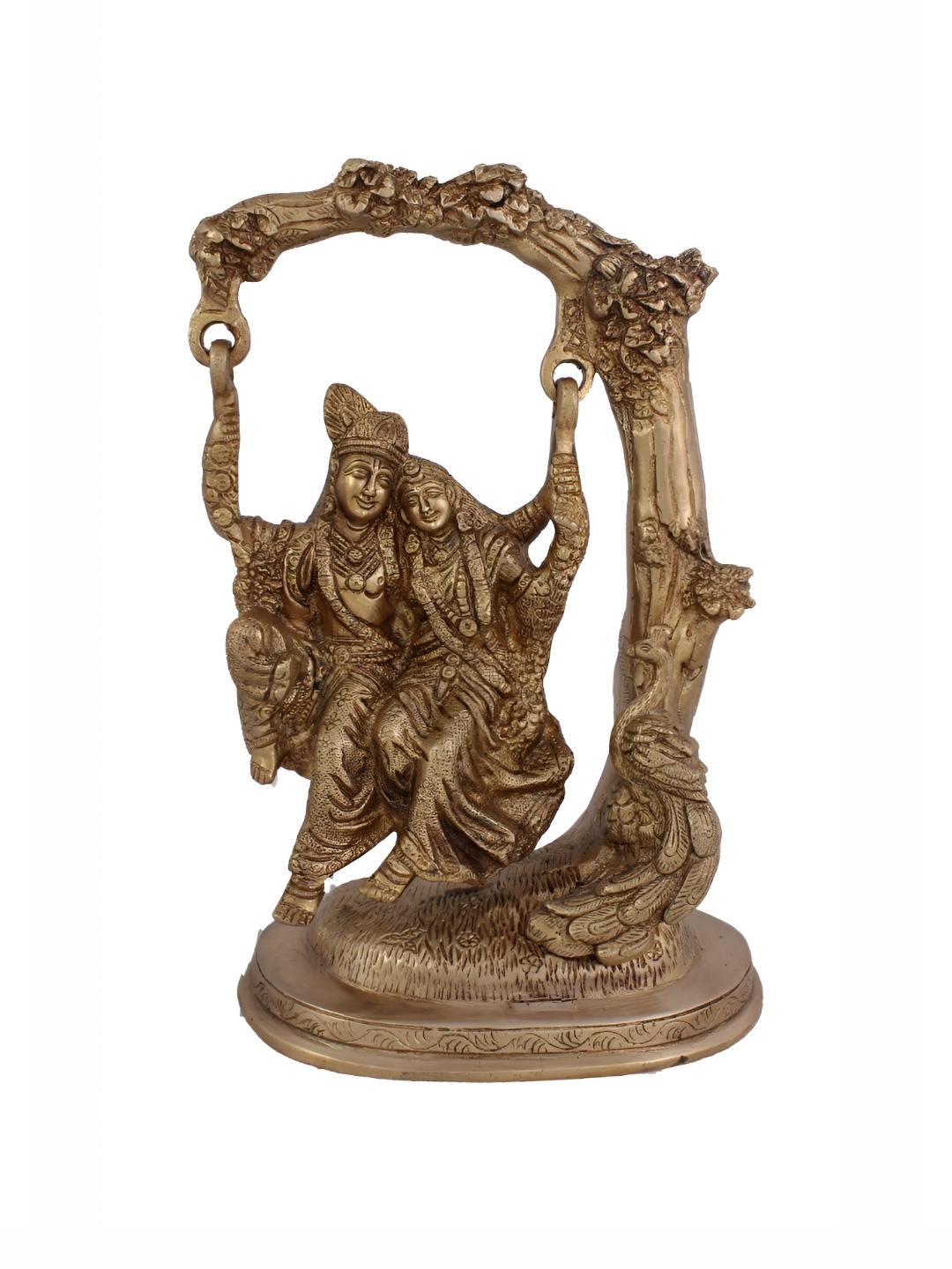 

Arihant Craft Gold-toned Brass Radha Krishna Medium Showpiece