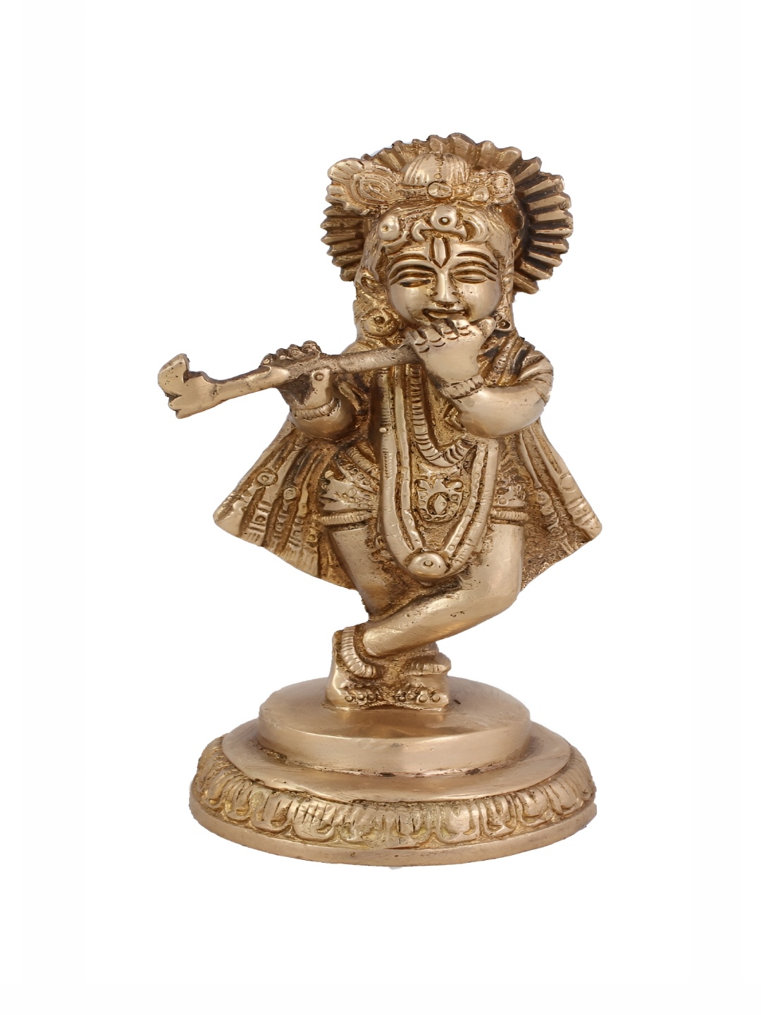 

Arihant Craft Yellow & Gold-Toned Brass Small Idol Showpiece