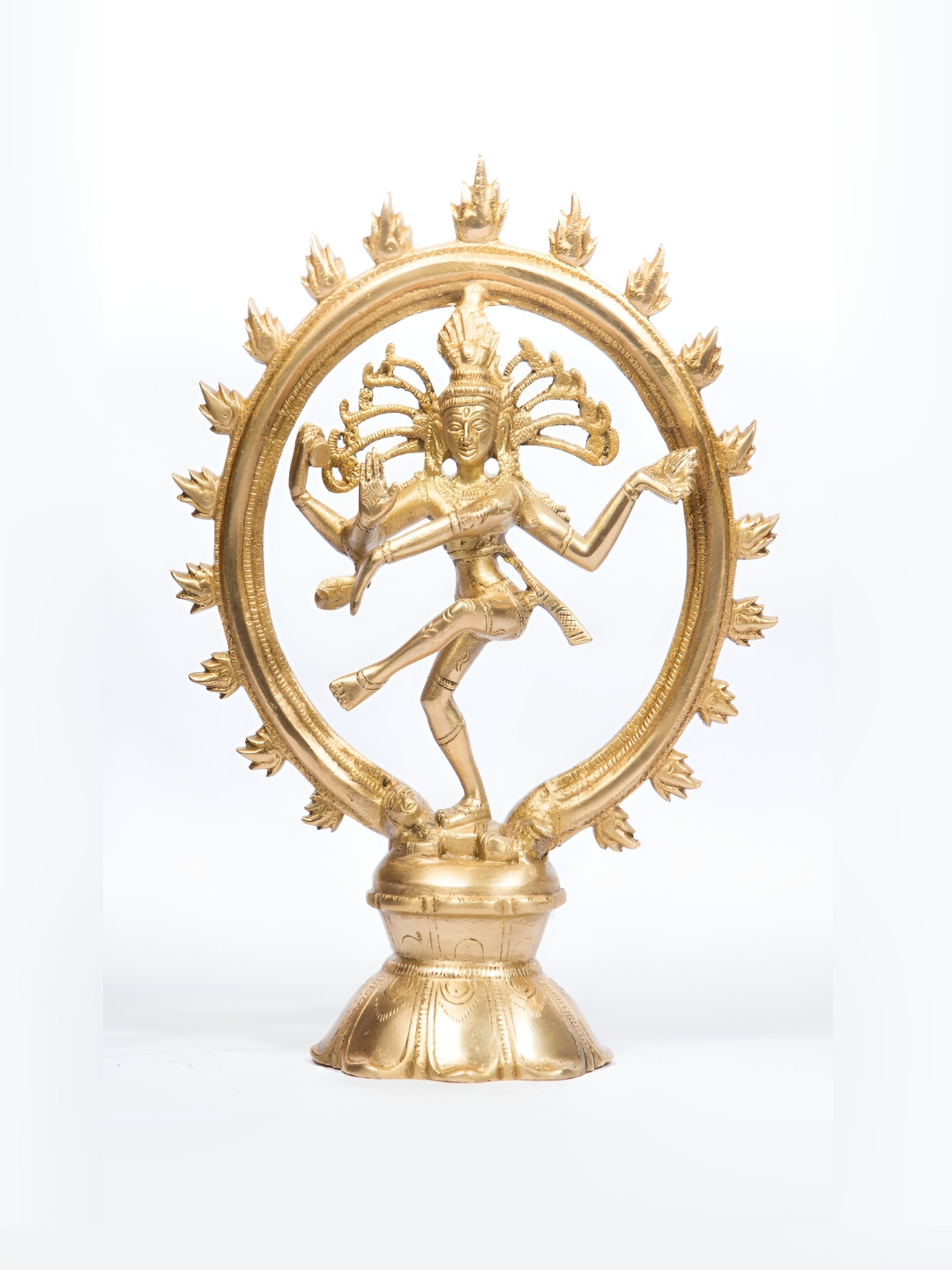

Arihant Craft Gold-toned Brass Nataraj Medium Showpiece