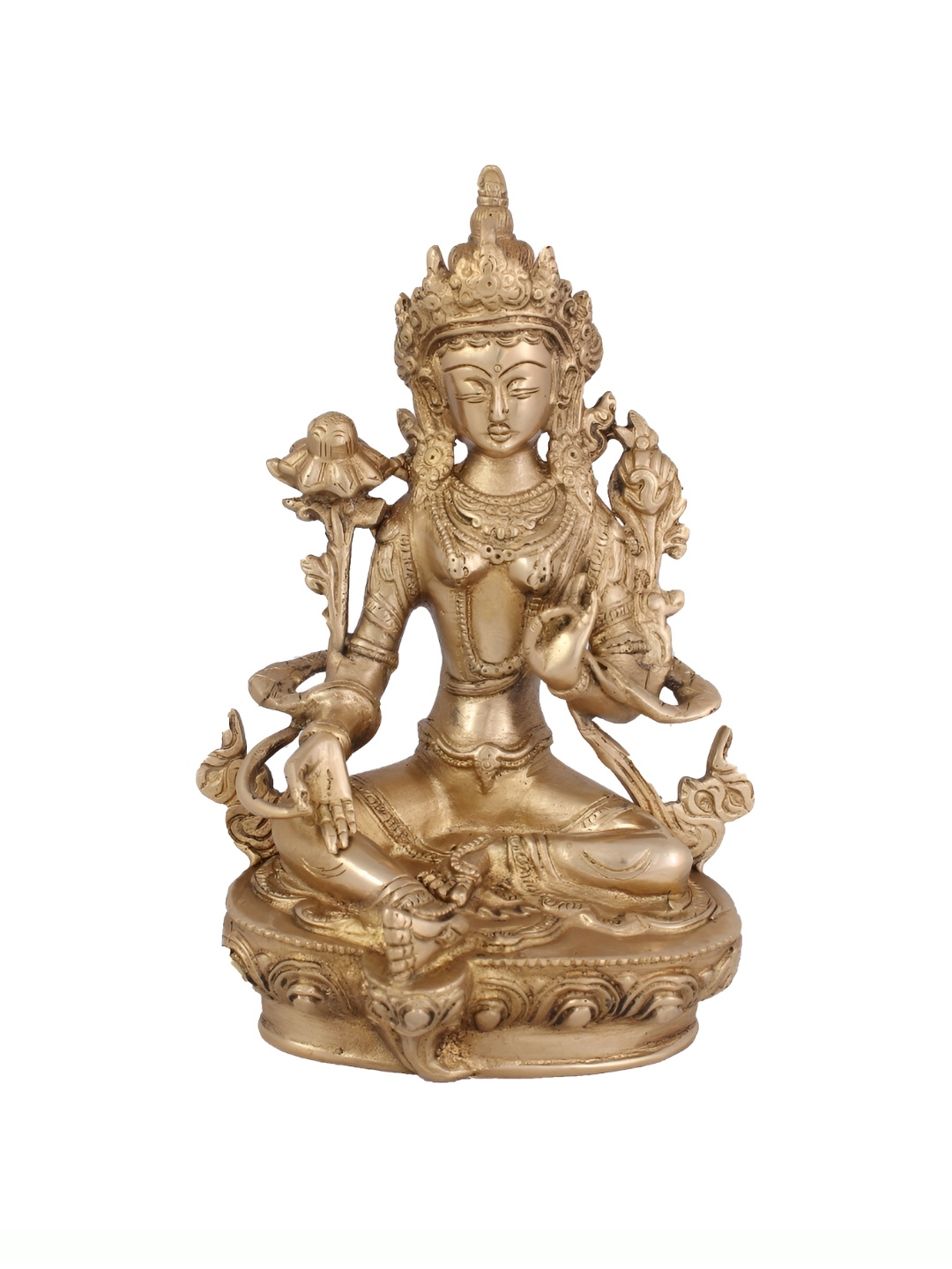 

Arihant Craft Gold-toned Brass Tara Small Showpiece
