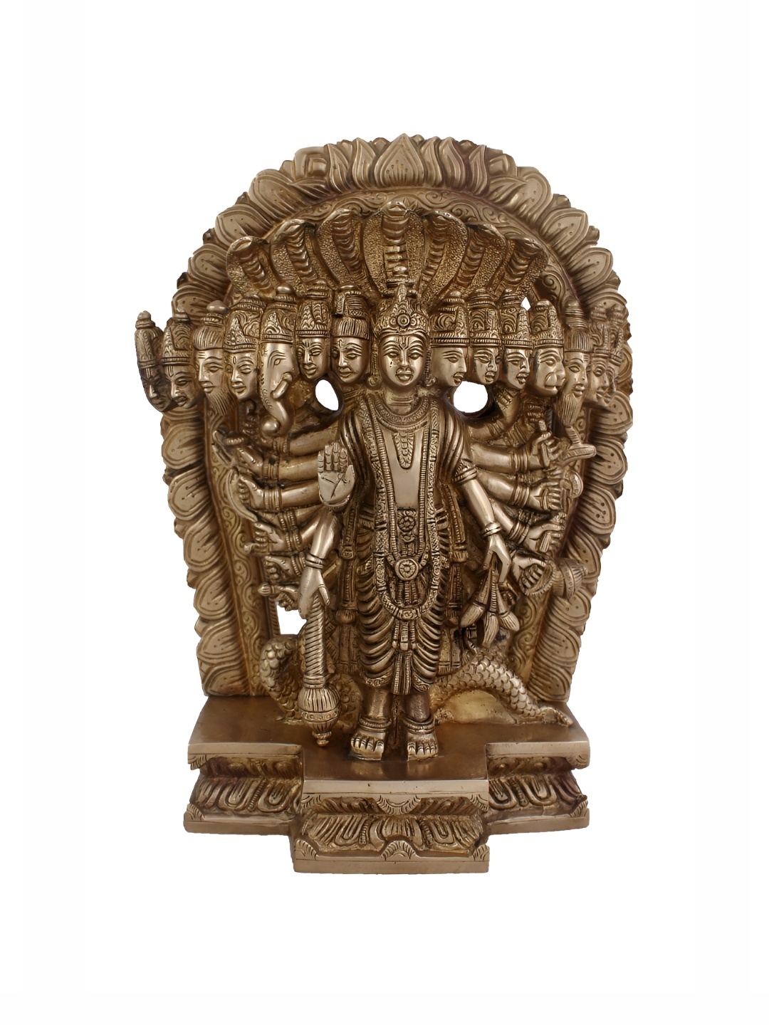 

Arihant Craft Gold-toned Brass Vishnu Medium Showpiece