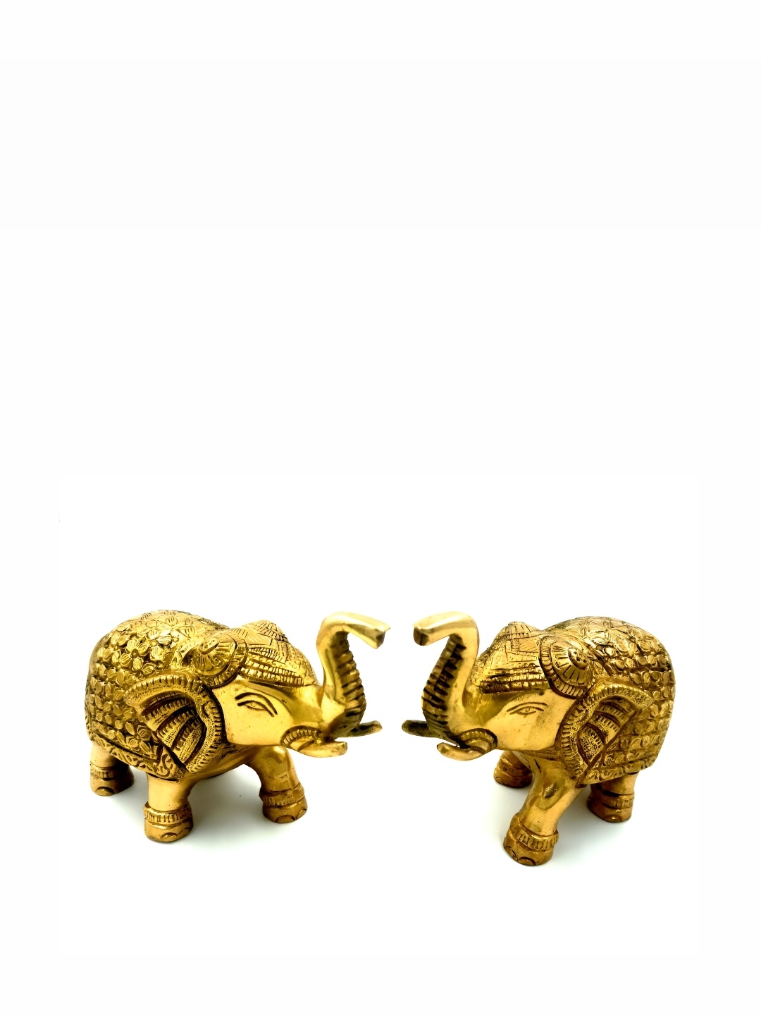 

Arihant Craft Gold toned 2 Pieces Elephant Brass Showpieces