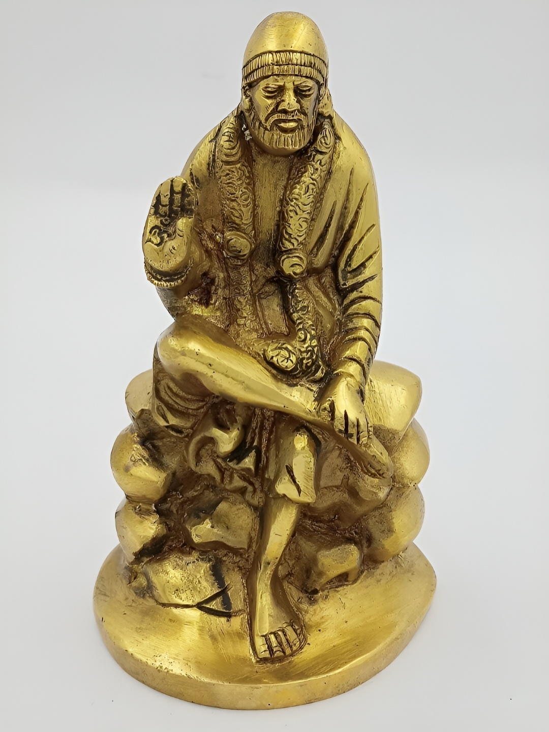 

Arihant Craft Gold-toned Brass Sai Baba Small Showpiece