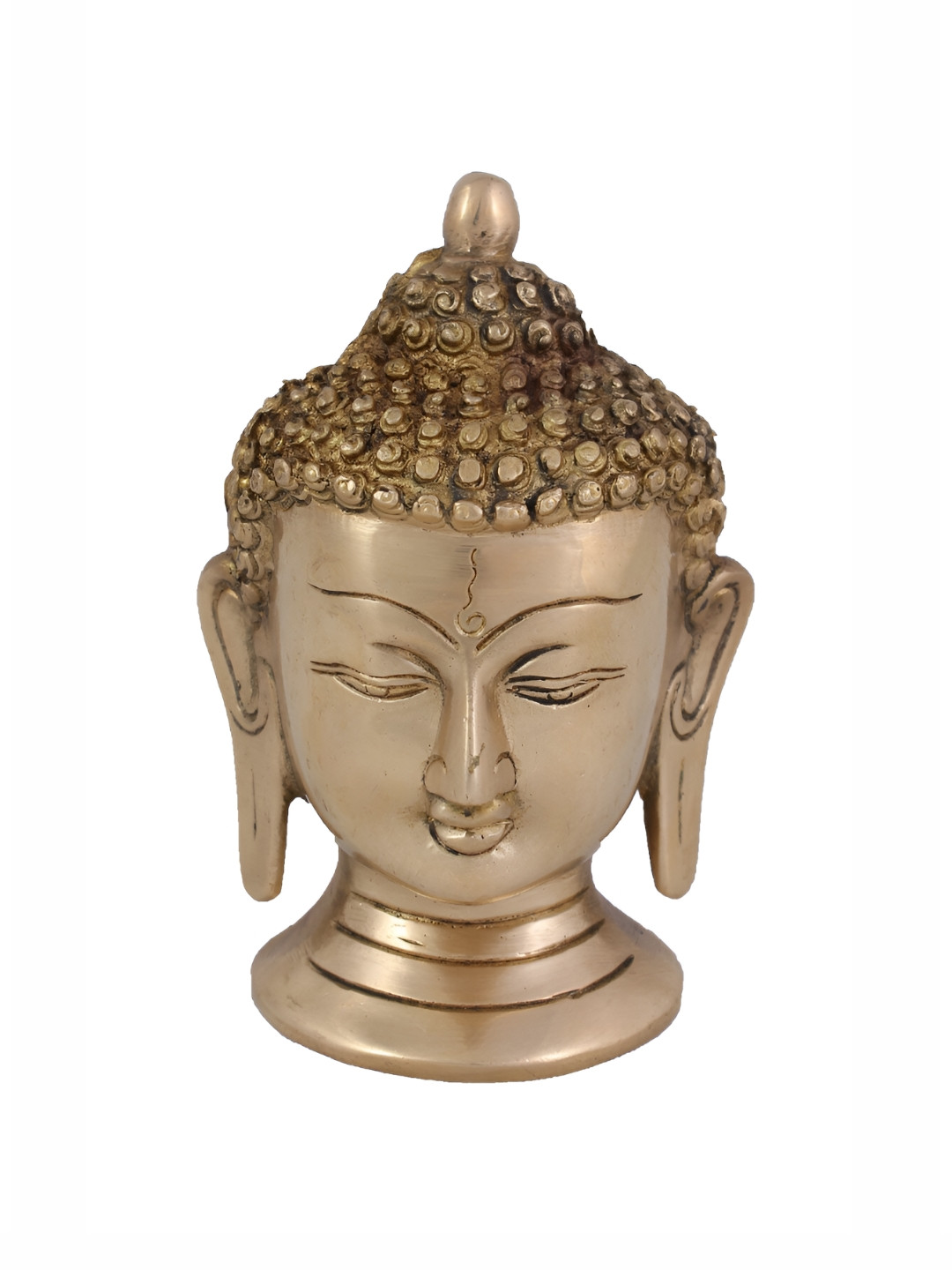 

Arihant Craft Yellow & Gold-Toned Brass Small Buddha Showpiece