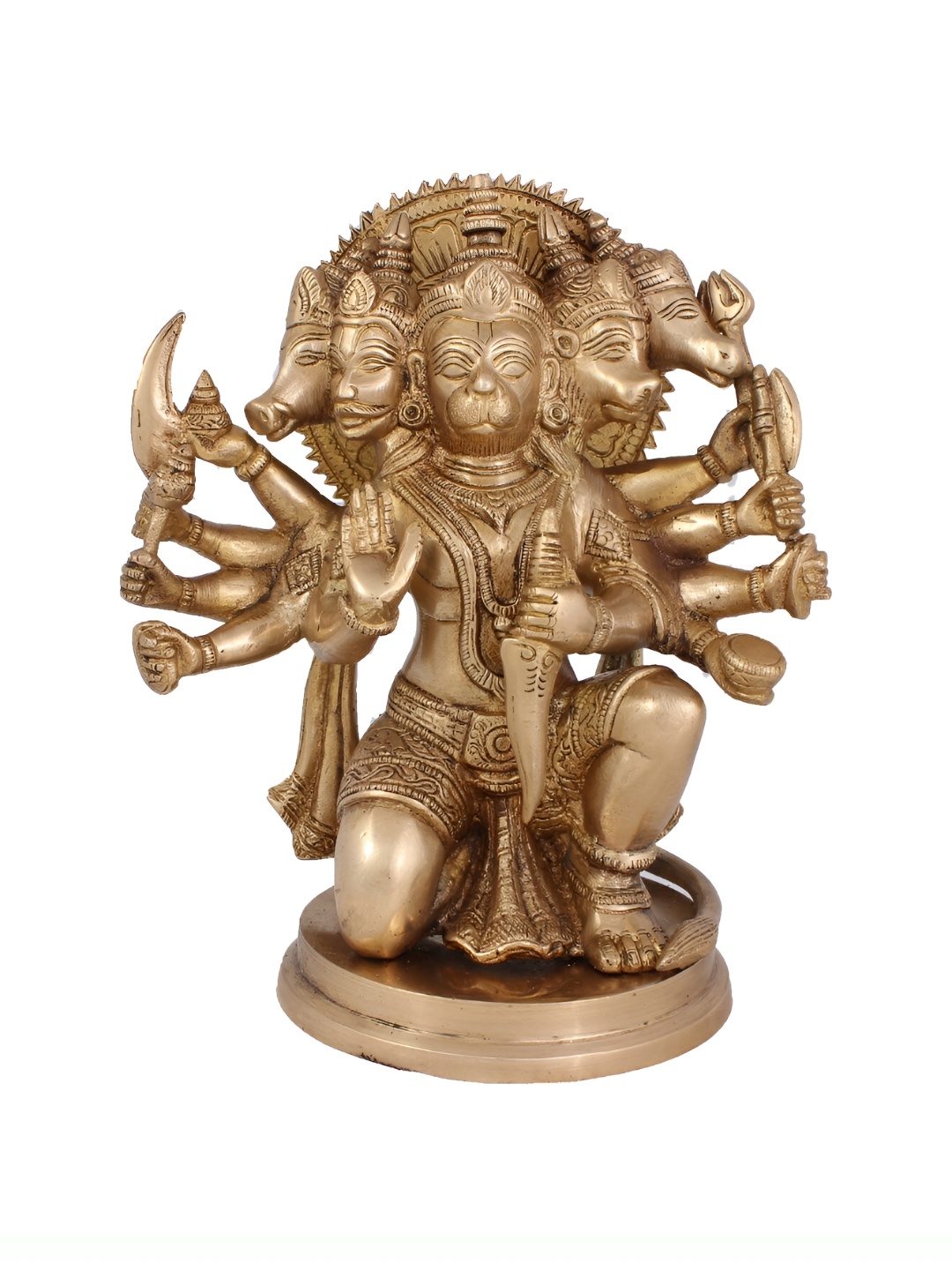 

Arihant Craft Gold-toned Brass Hanuman Medium Showpiece