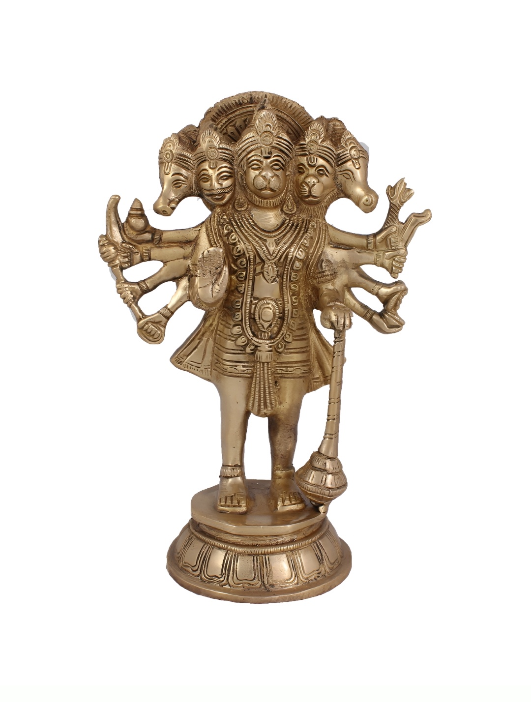 

Arihant Craft Yellow Bajrangbali Brass Showpiece